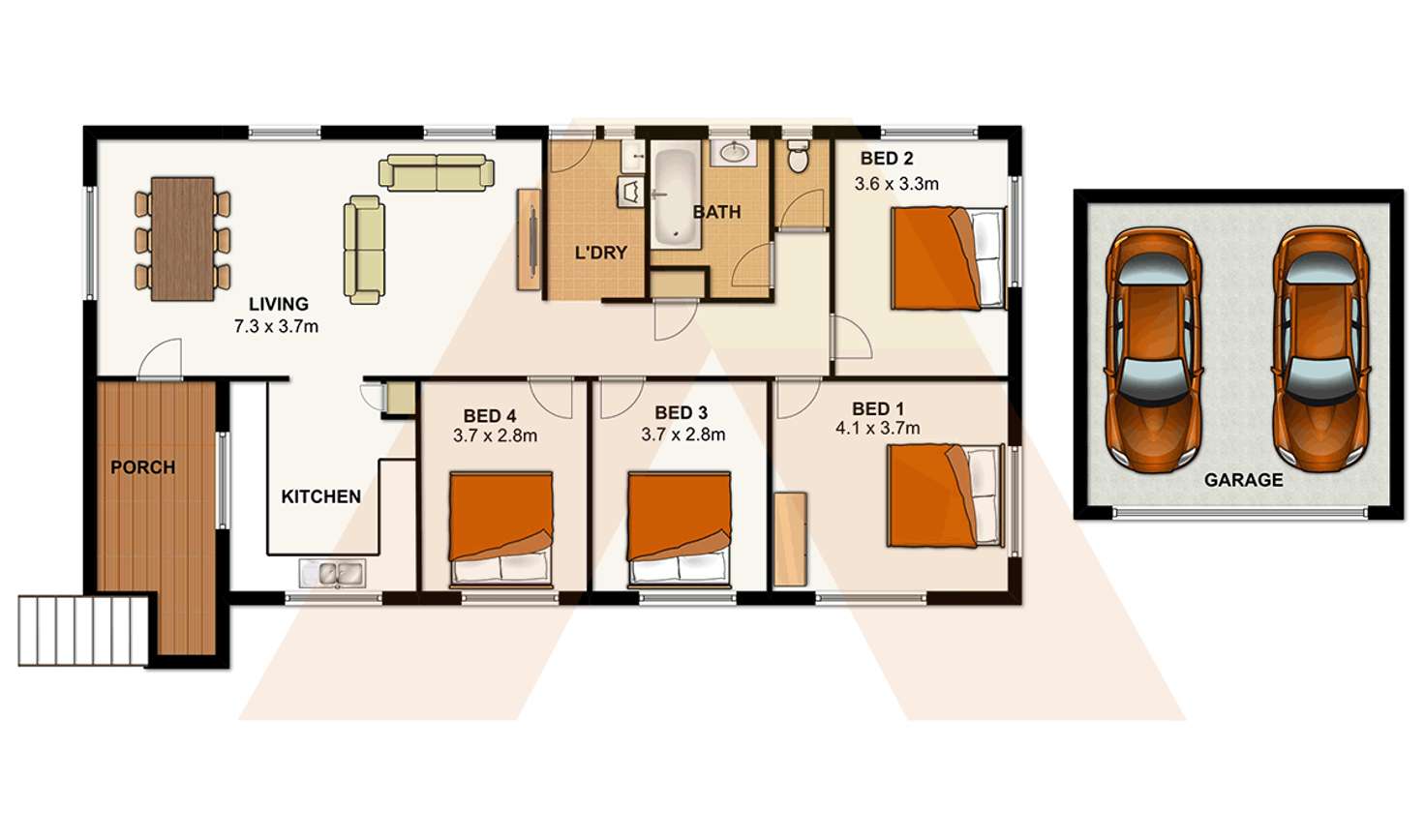 Floorplan of Homely house listing, 1 Reign Street, Slacks Creek QLD 4127