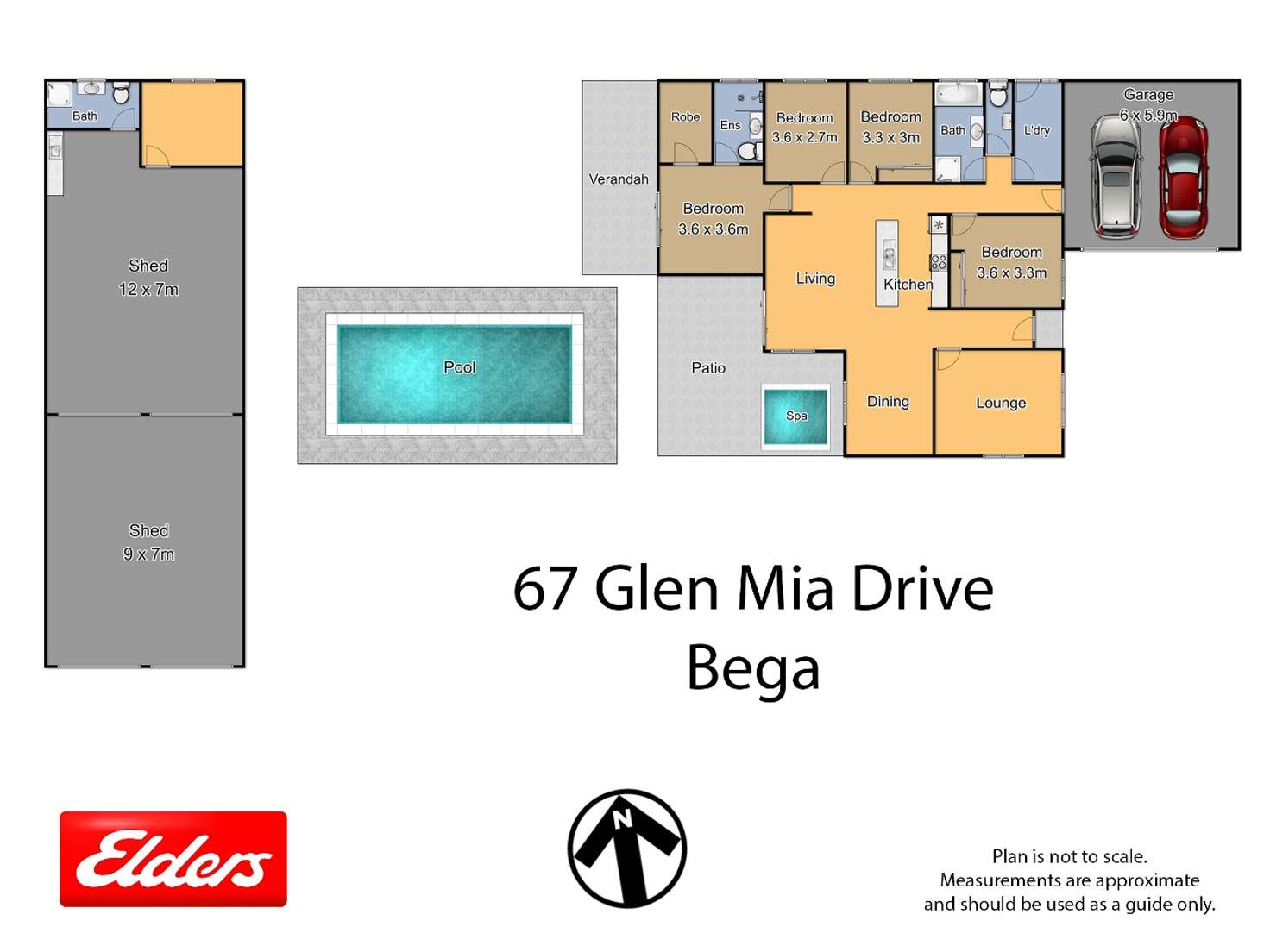 Floorplan of Homely house listing, 67 Glen Mia Drive, Bega NSW 2550