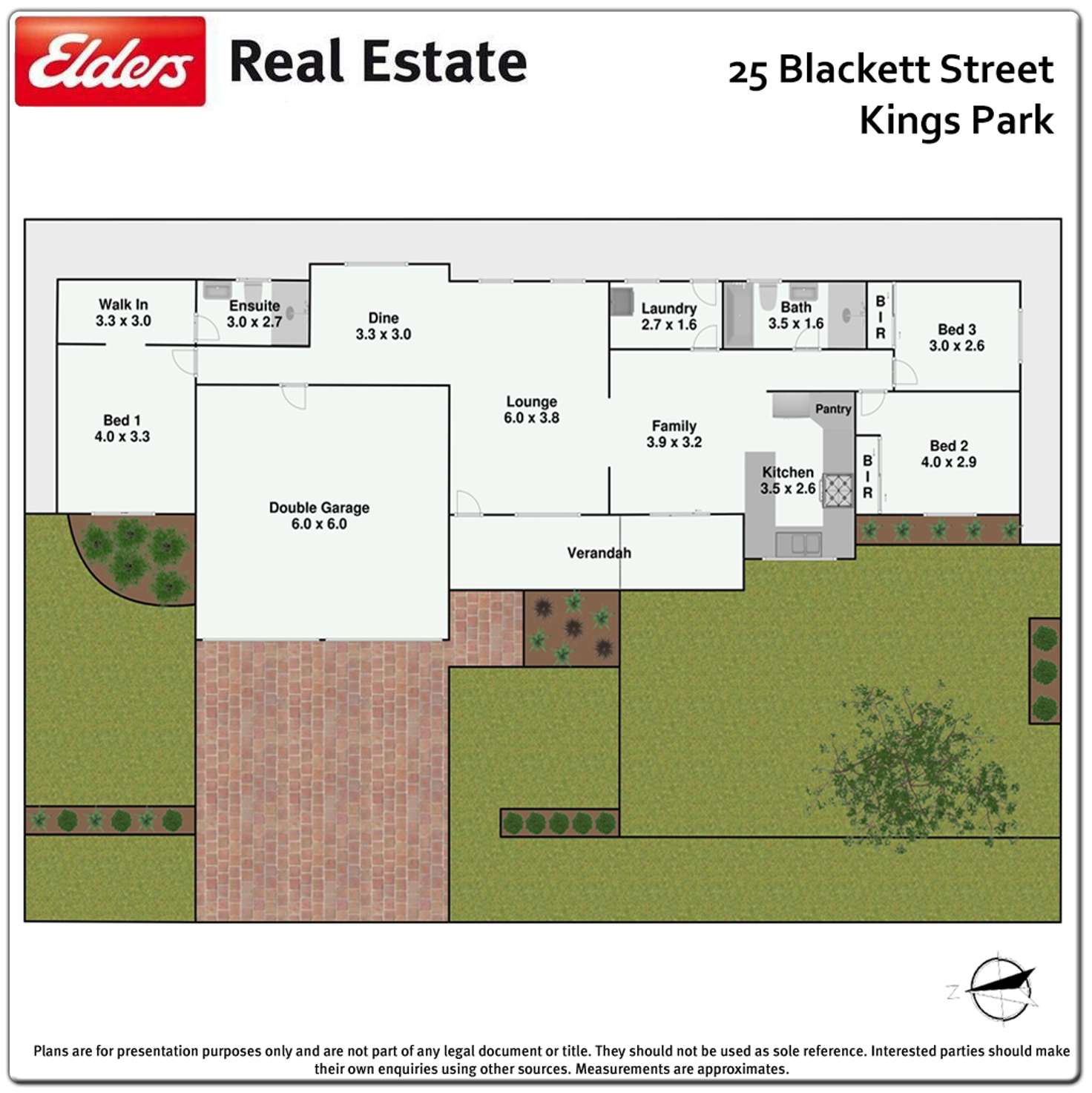 Floorplan of Homely house listing, 25 BLACKETT STREET, Kings Park NSW 2148