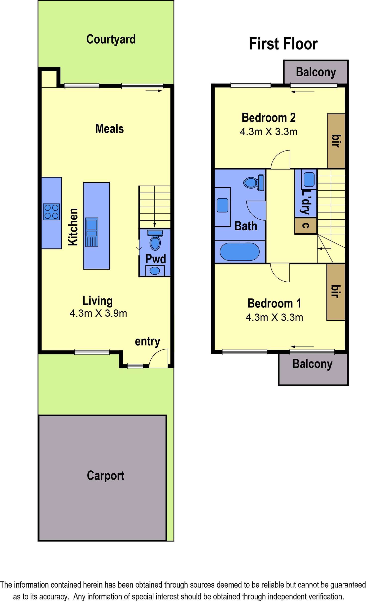 Floorplan of Homely townhouse listing, 13/121 Grange Boulevard, Bundoora VIC 3083