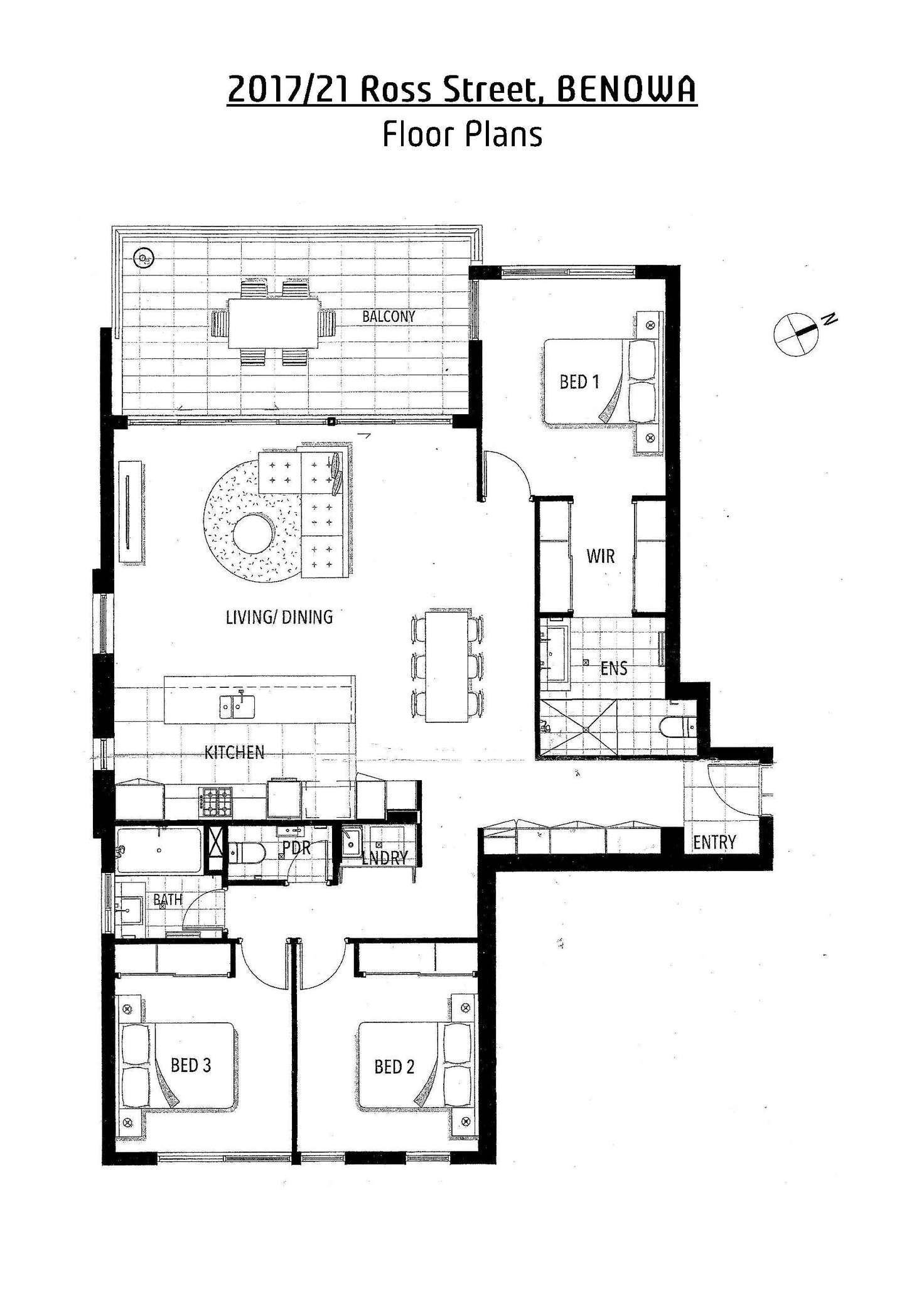Floorplan of Homely unit listing, 2017/21 Ross Street, Benowa QLD 4217