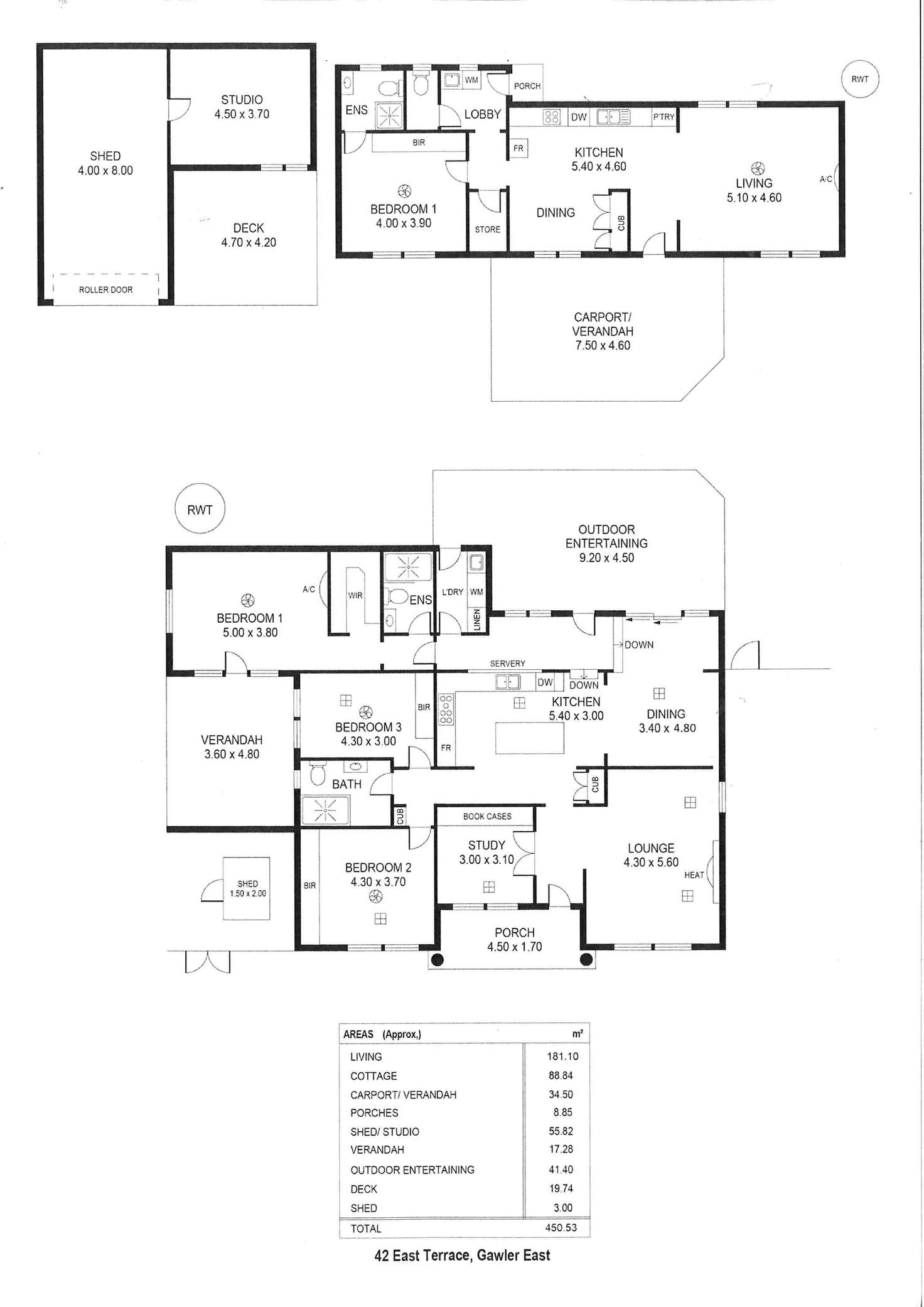 Floorplan of Homely house listing, 42 East Terrace, Gawler East SA 5118