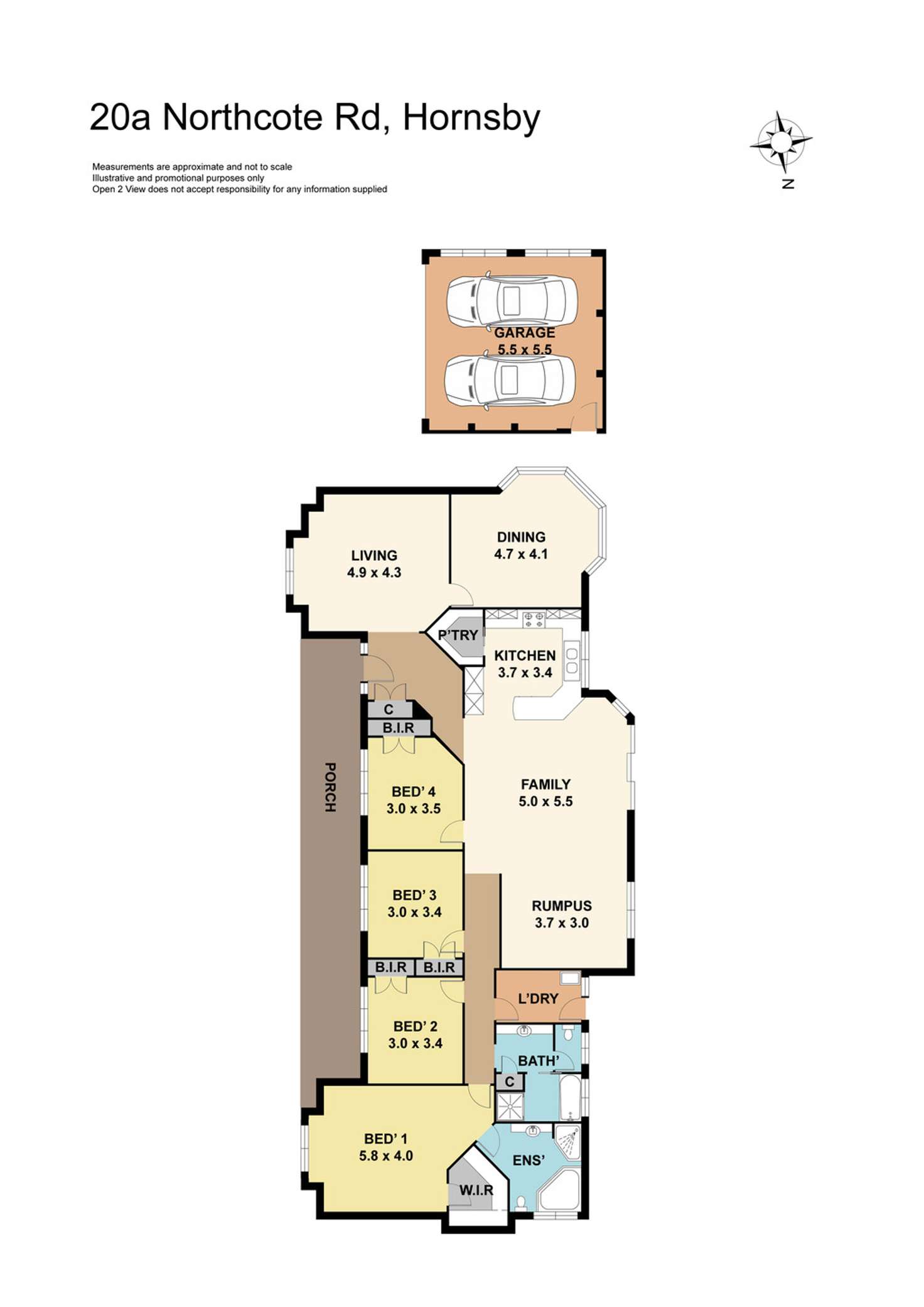 Floorplan of Homely house listing, 20A Northcote Road, Hornsby NSW 2077