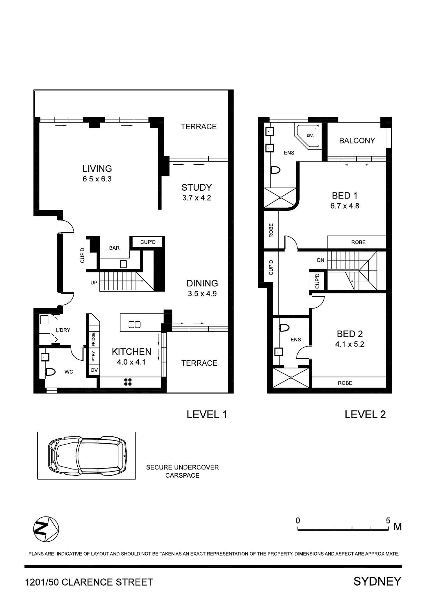 Floorplan of Homely apartment listing, 1201/50 Clarence Street, Sydney NSW 2000