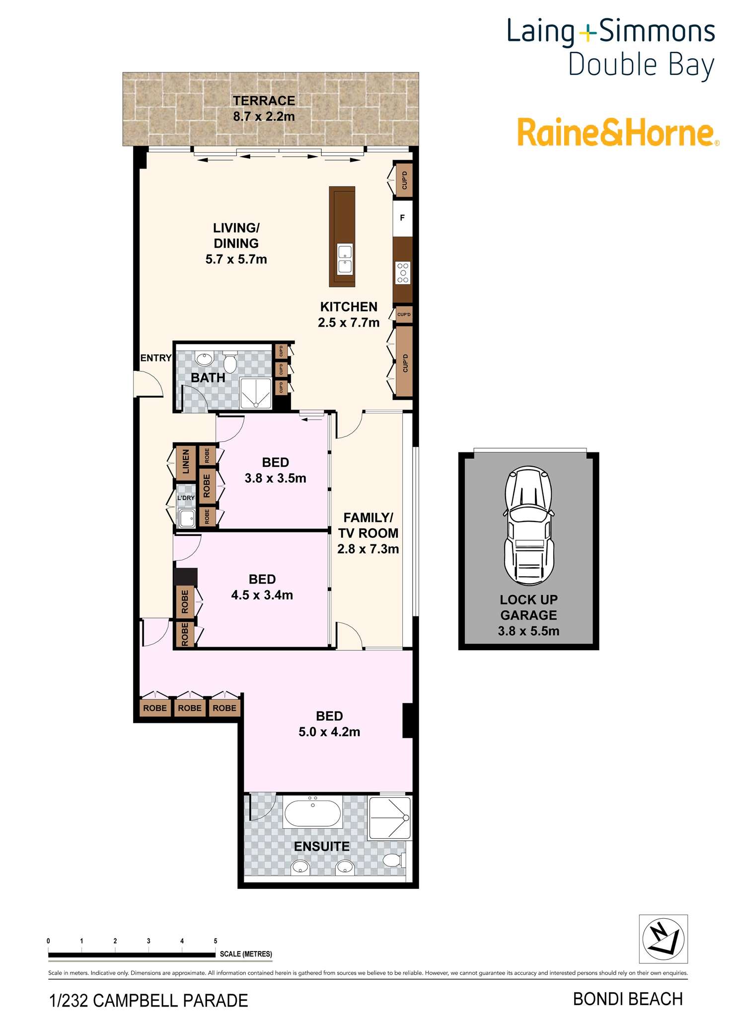 Floorplan of Homely apartment listing, 1/232 Campbell Parade, Bondi Beach NSW 2026