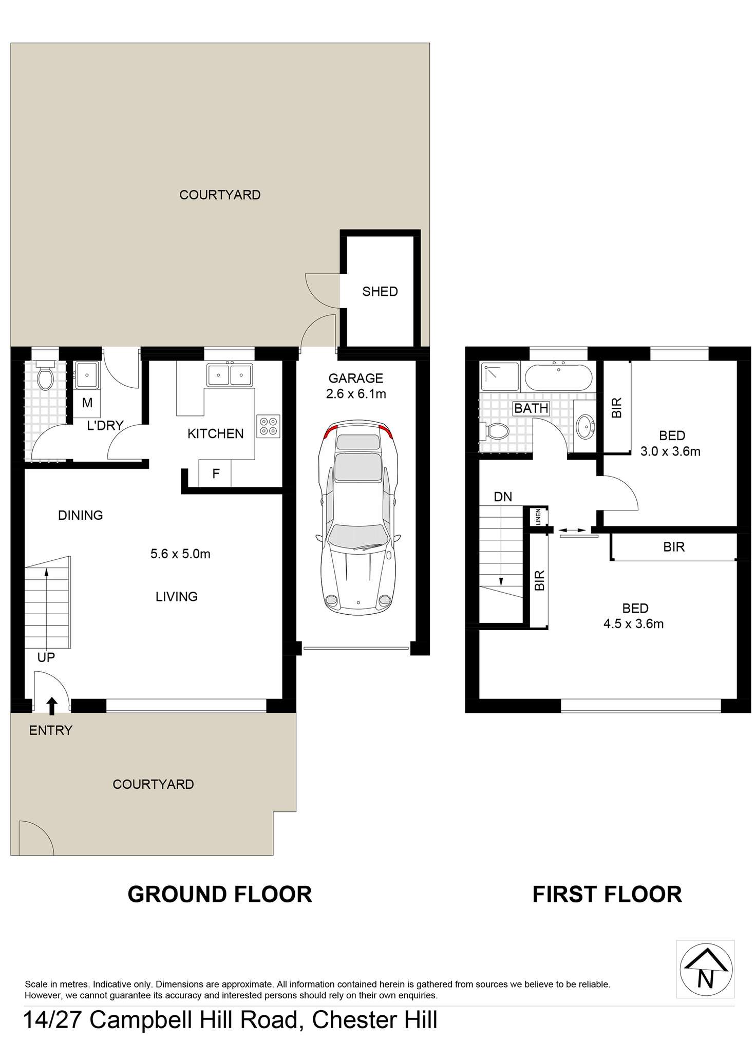 Floorplan of Homely townhouse listing, 14/27 Campbell Hill Rd, Chester Hill NSW 2162
