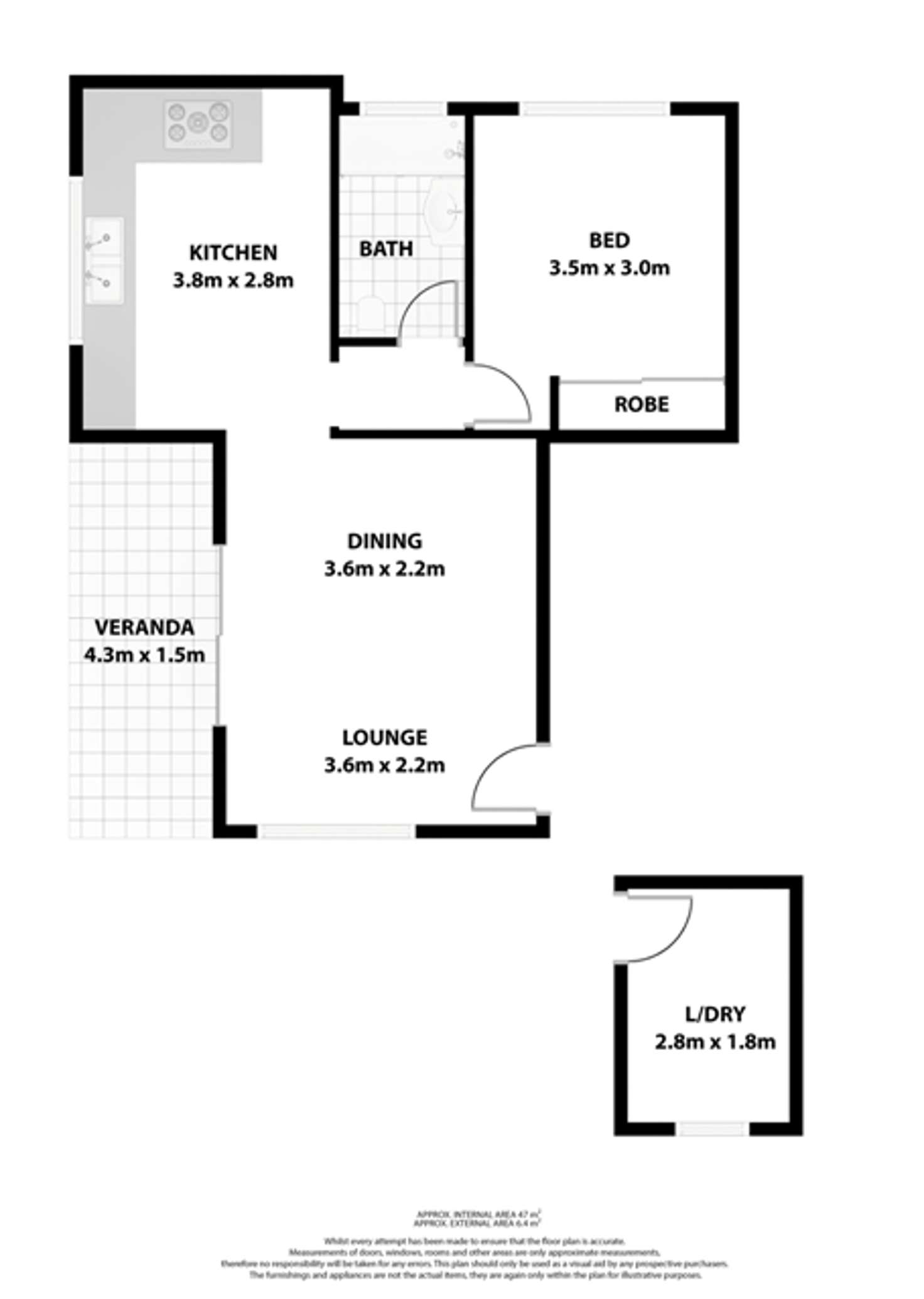 Floorplan of Homely unit listing, 3/10 PRINCES HIGHWAY, West Wollongong NSW 2500