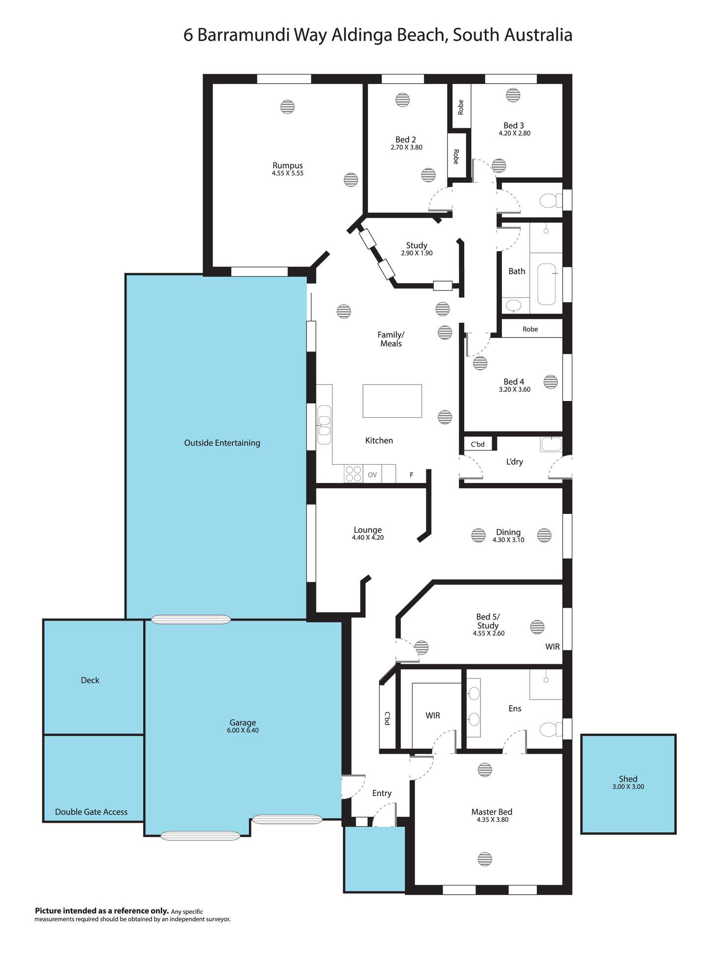 Floorplan of Homely house listing, 6 Barramundi Way, Aldinga Beach SA 5173