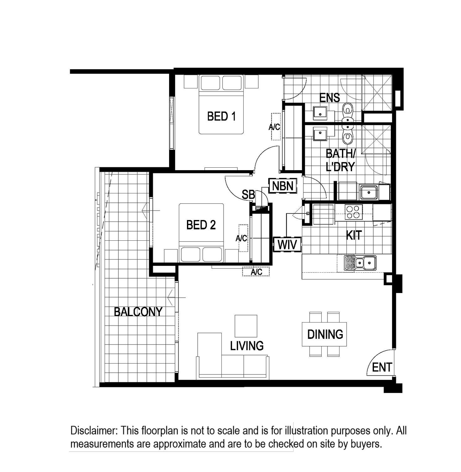 Floorplan of Homely apartment listing, 90/172 Railway Parade, West Leederville WA 6007