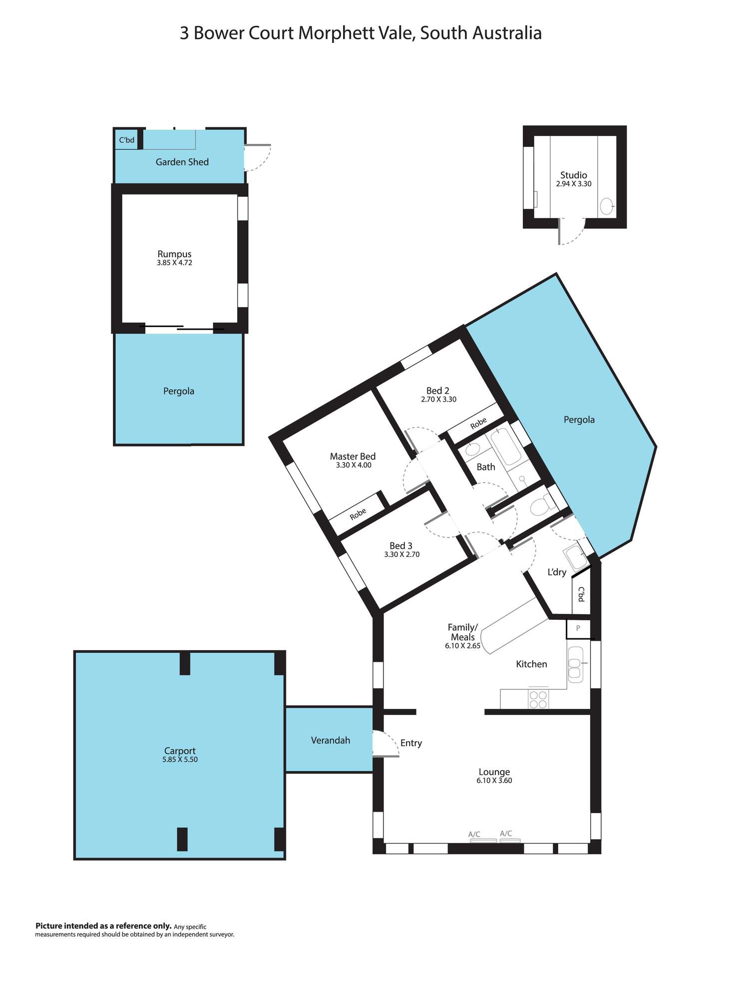 Floorplan of Homely house listing, 3 Bower Court, Morphett Vale SA 5162