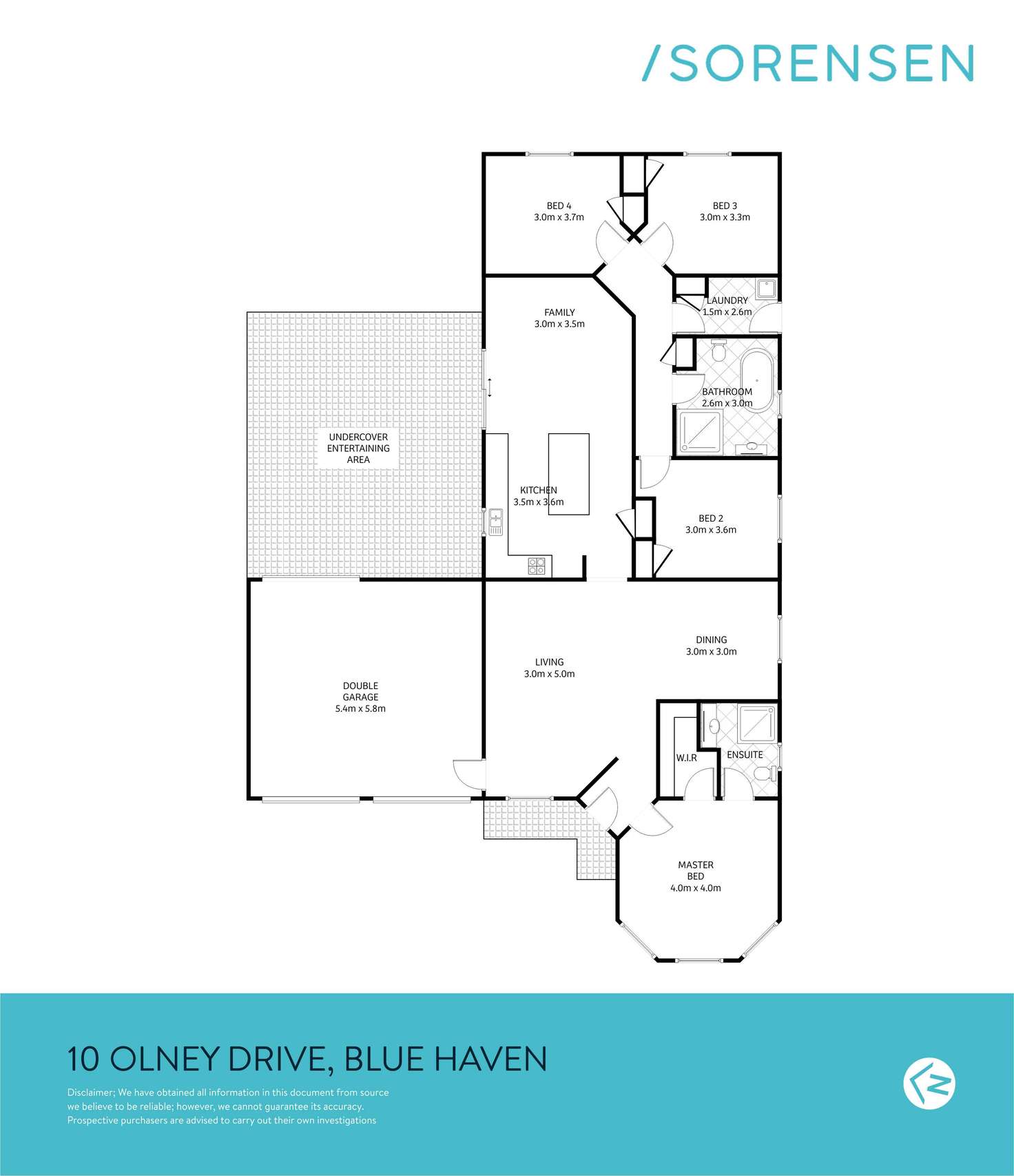 Floorplan of Homely house listing, 10 Olney Drive, Blue Haven NSW 2262