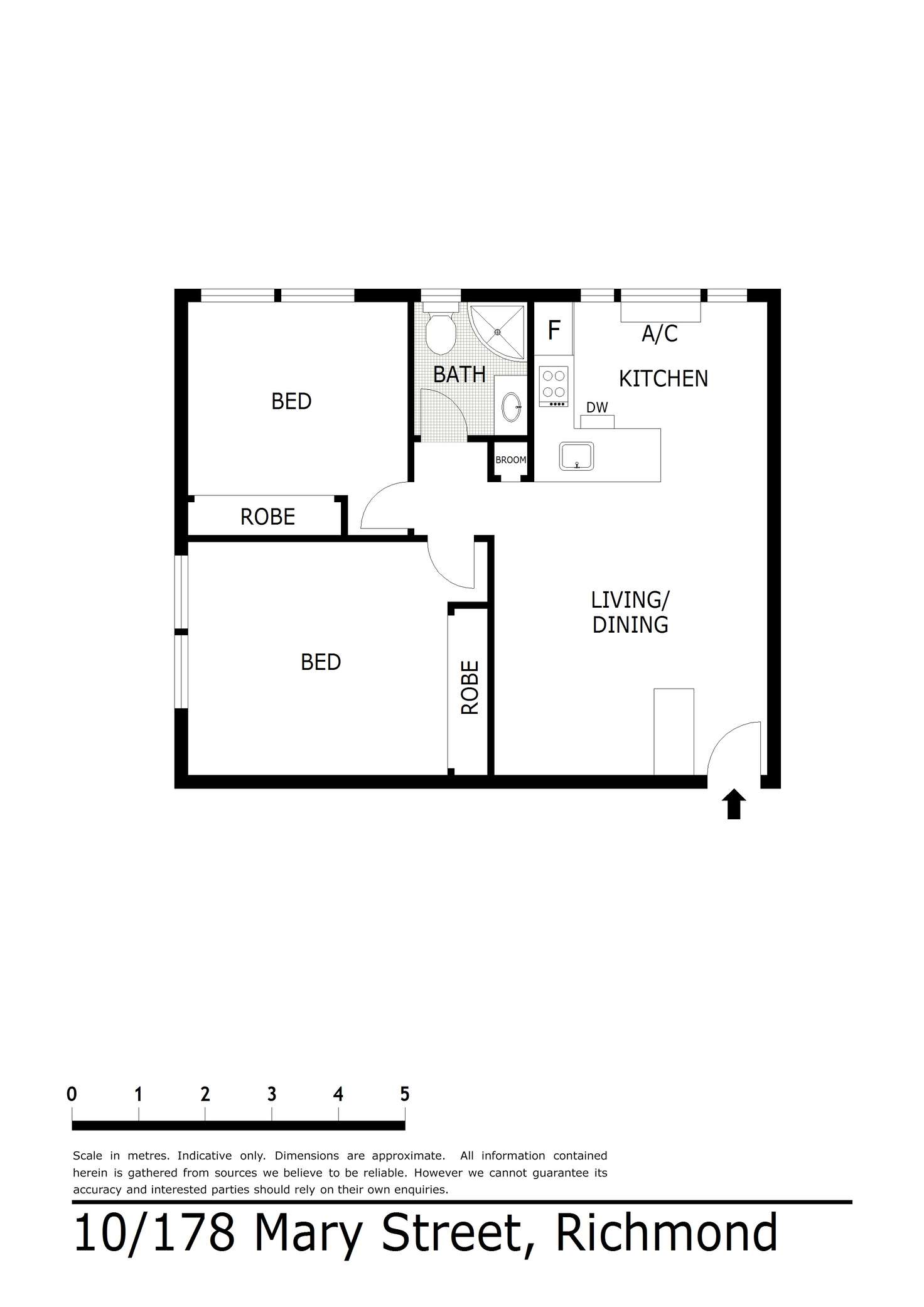 Floorplan of Homely unit listing, 10/178 Mary Street, Richmond VIC 3121