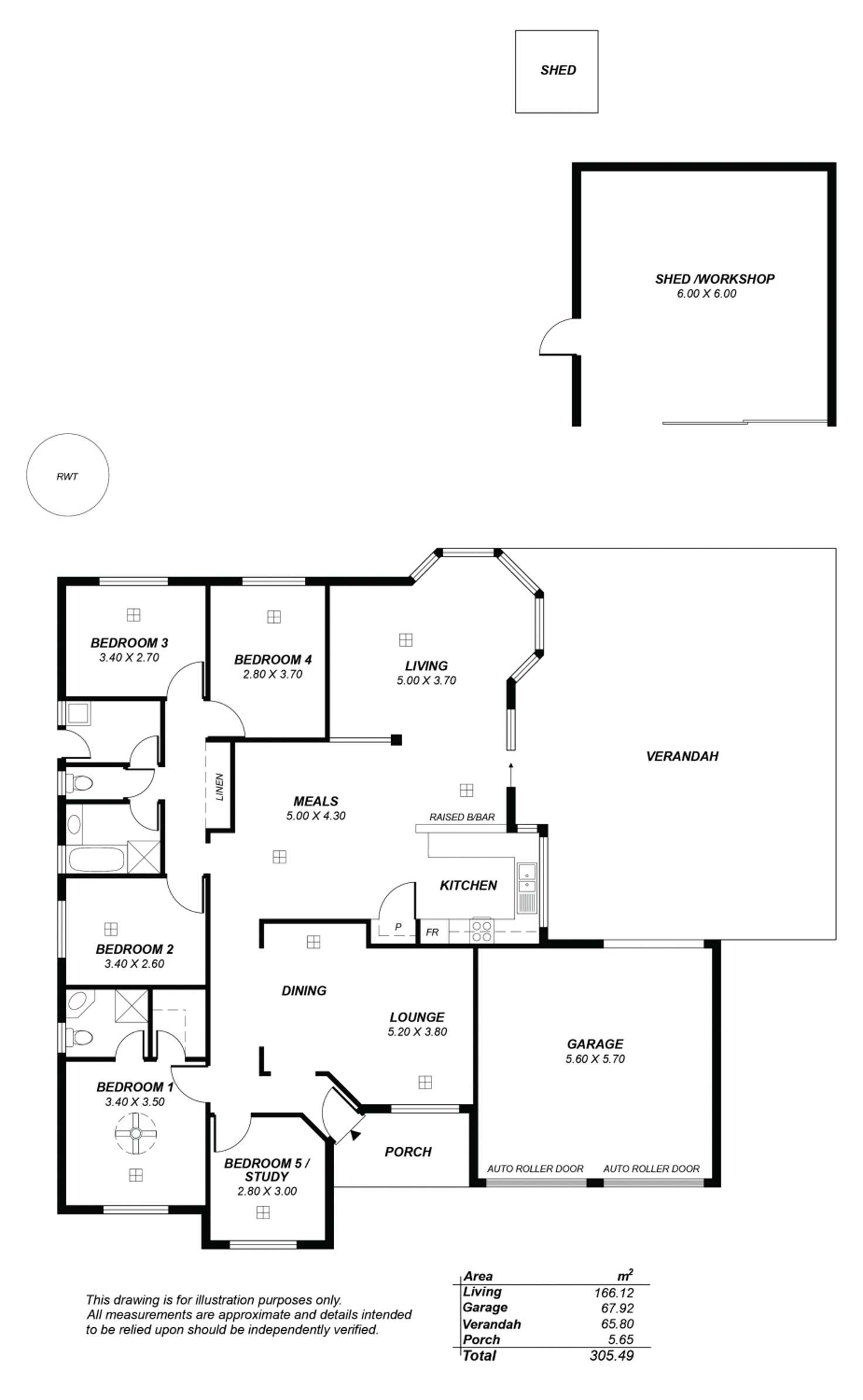 Floorplan of Homely house listing, 3 Bessen Court, Freeling SA 5372