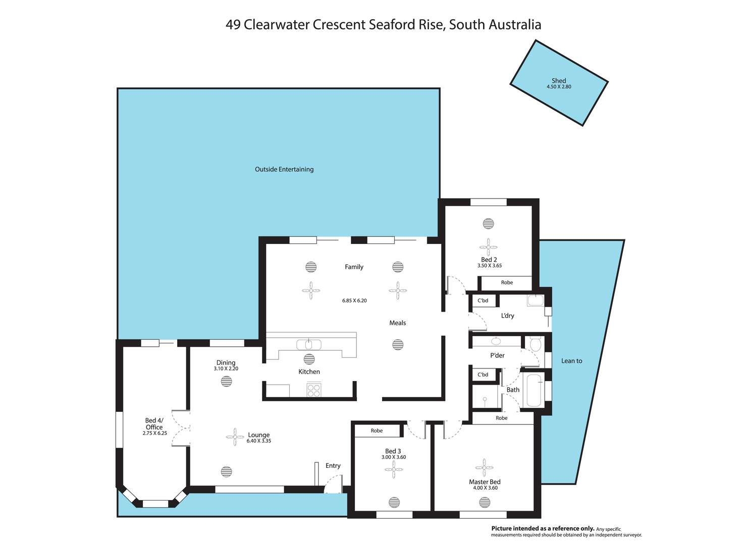 Floorplan of Homely house listing, 49 Clearwater Crescent, Seaford Rise SA 5169