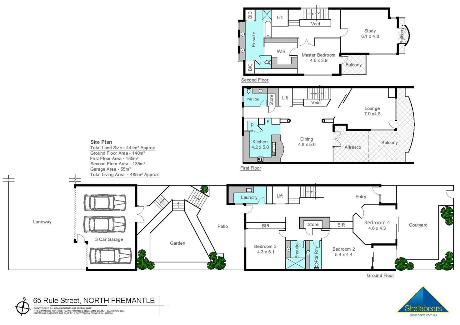 Floorplan of Homely house listing, 65 Rule Street, North Fremantle WA 6159