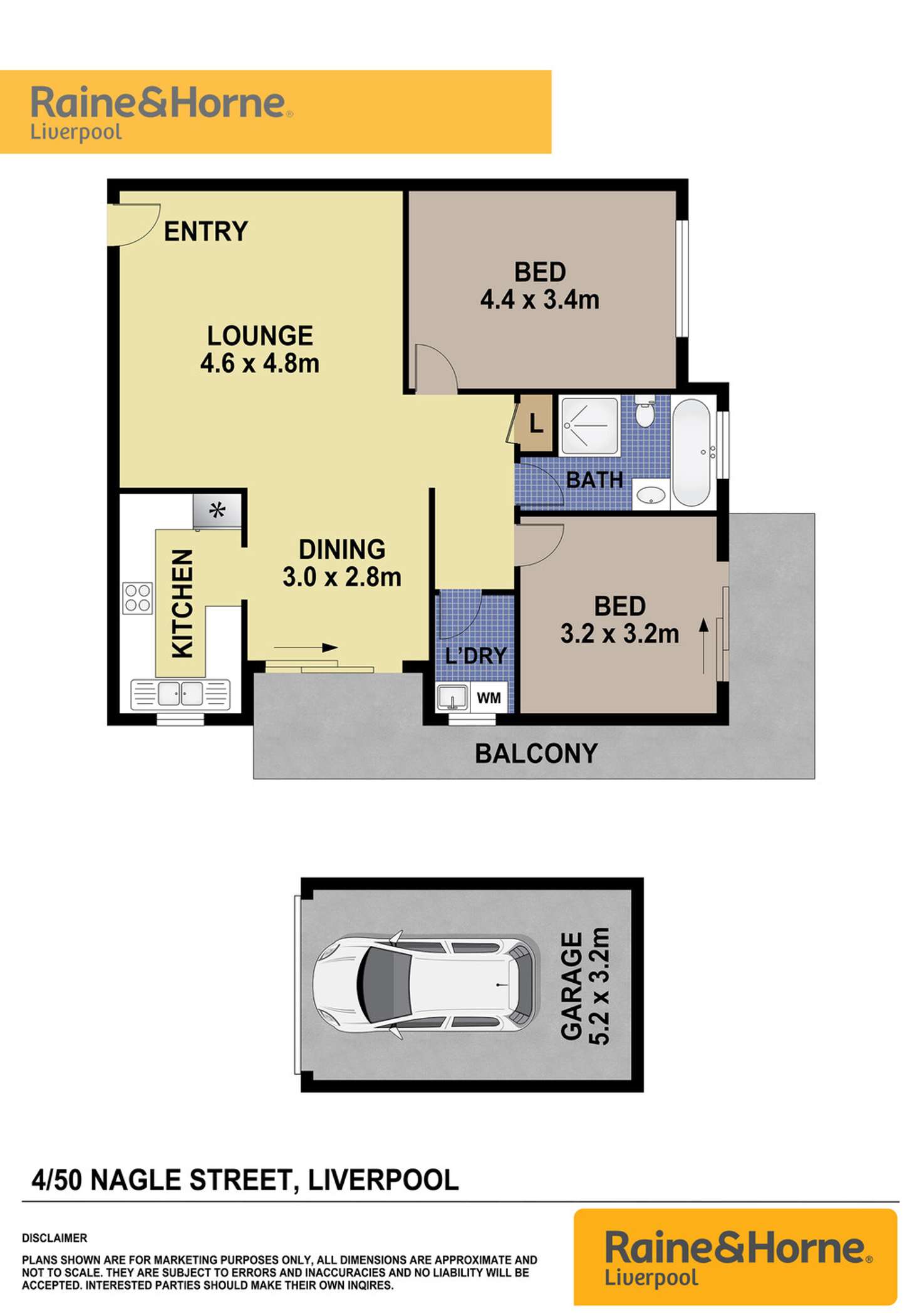 Floorplan of Homely unit listing, 4/50 Nagle Street, Liverpool NSW 2170