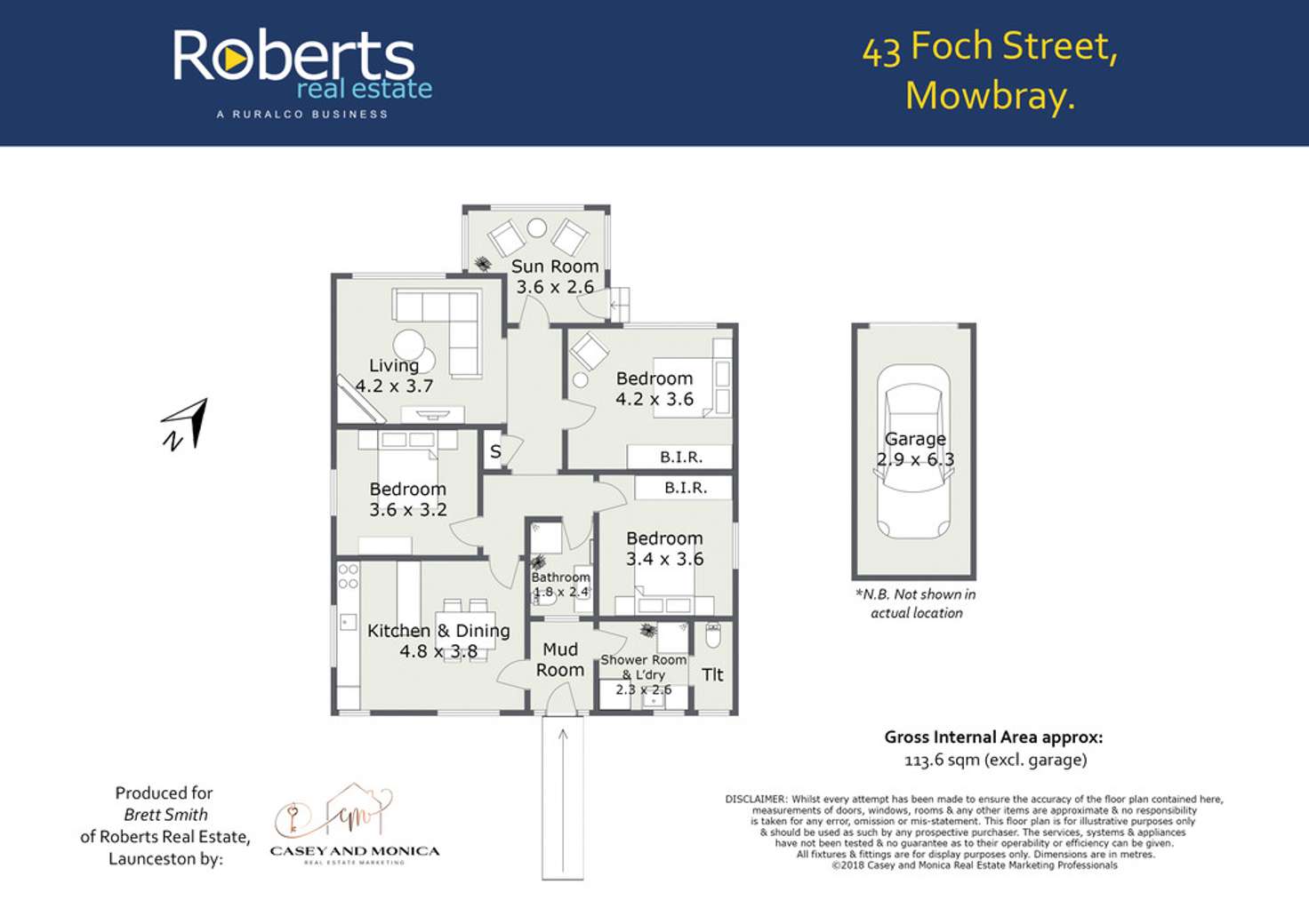 Floorplan of Homely house listing, 43 Foch Street, Mowbray TAS 7248