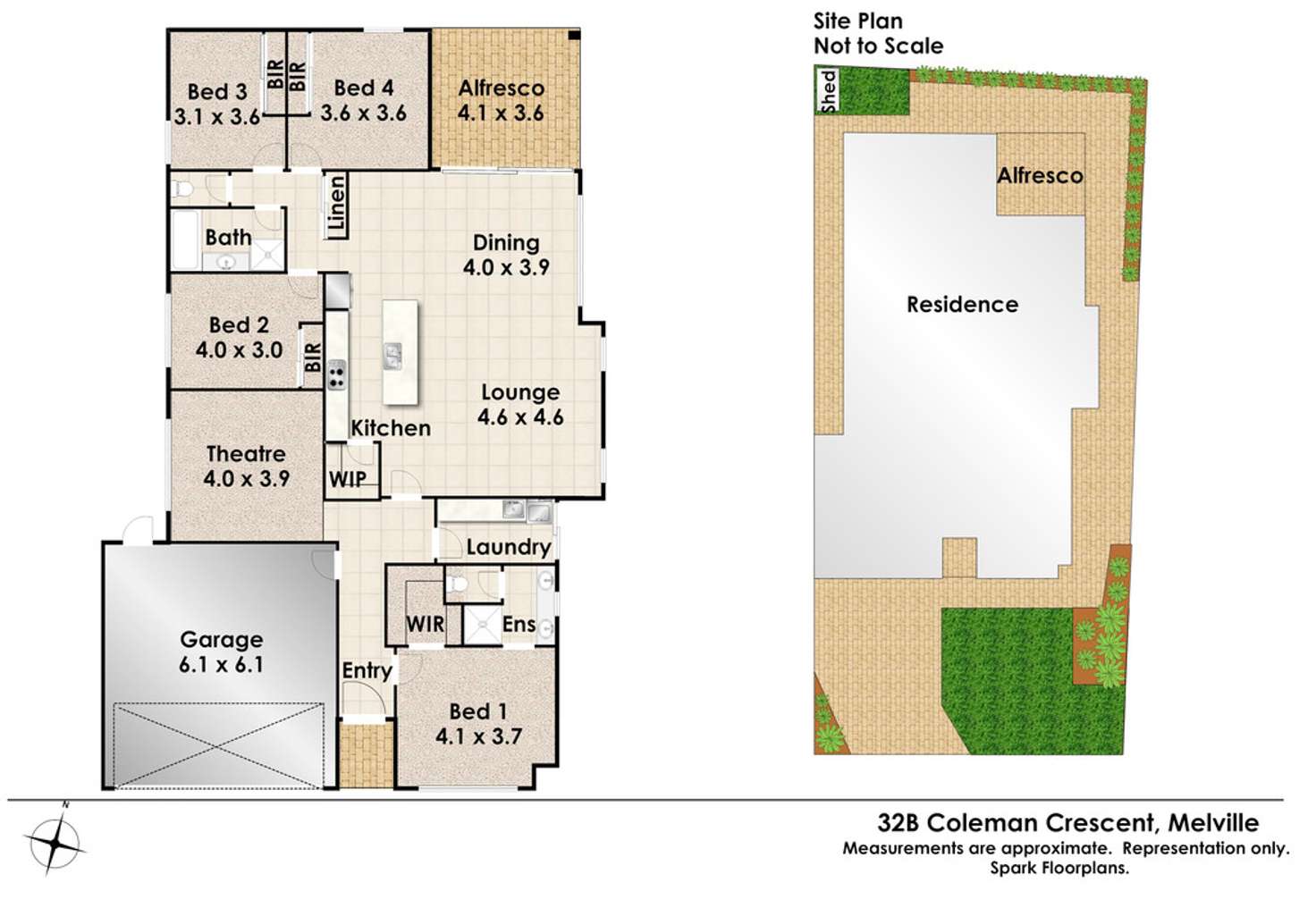 Floorplan of Homely house listing, 32B Coleman Crescent, Melville WA 6156