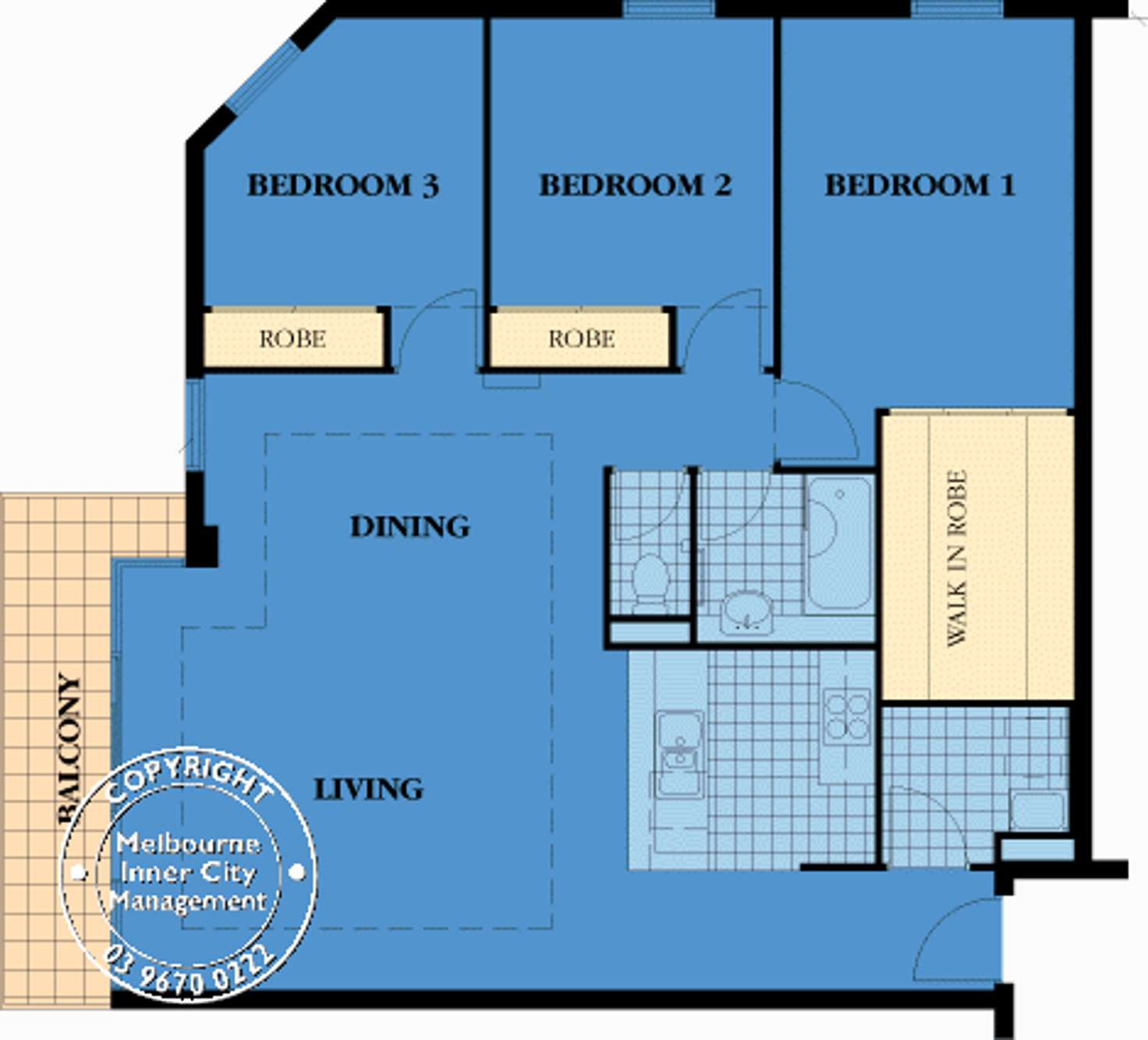 Floorplan of Homely apartment listing, REF 22278/88 Park Street, South Melbourne VIC 3205