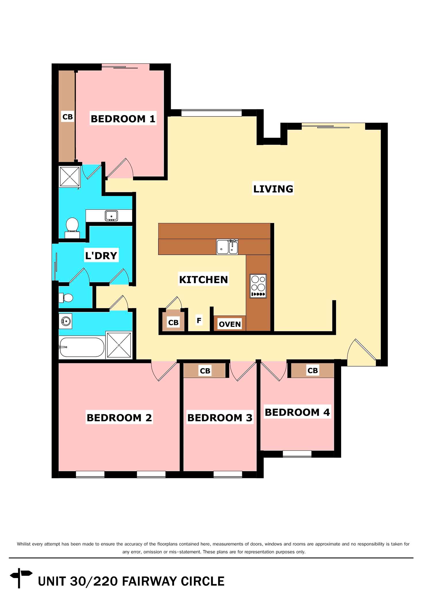 Floorplan of Homely villa listing, 30/220 Fairway Circle, Connolly WA 6027