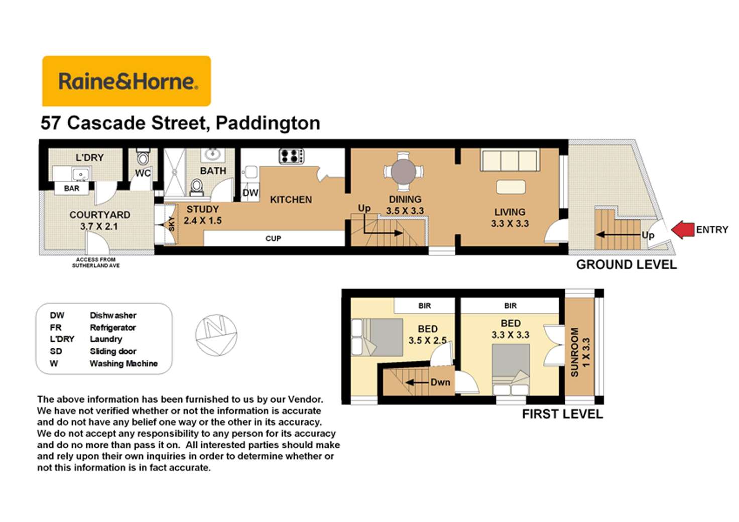 Floorplan of Homely house listing, 57 Cascade Street, Paddington NSW 2021