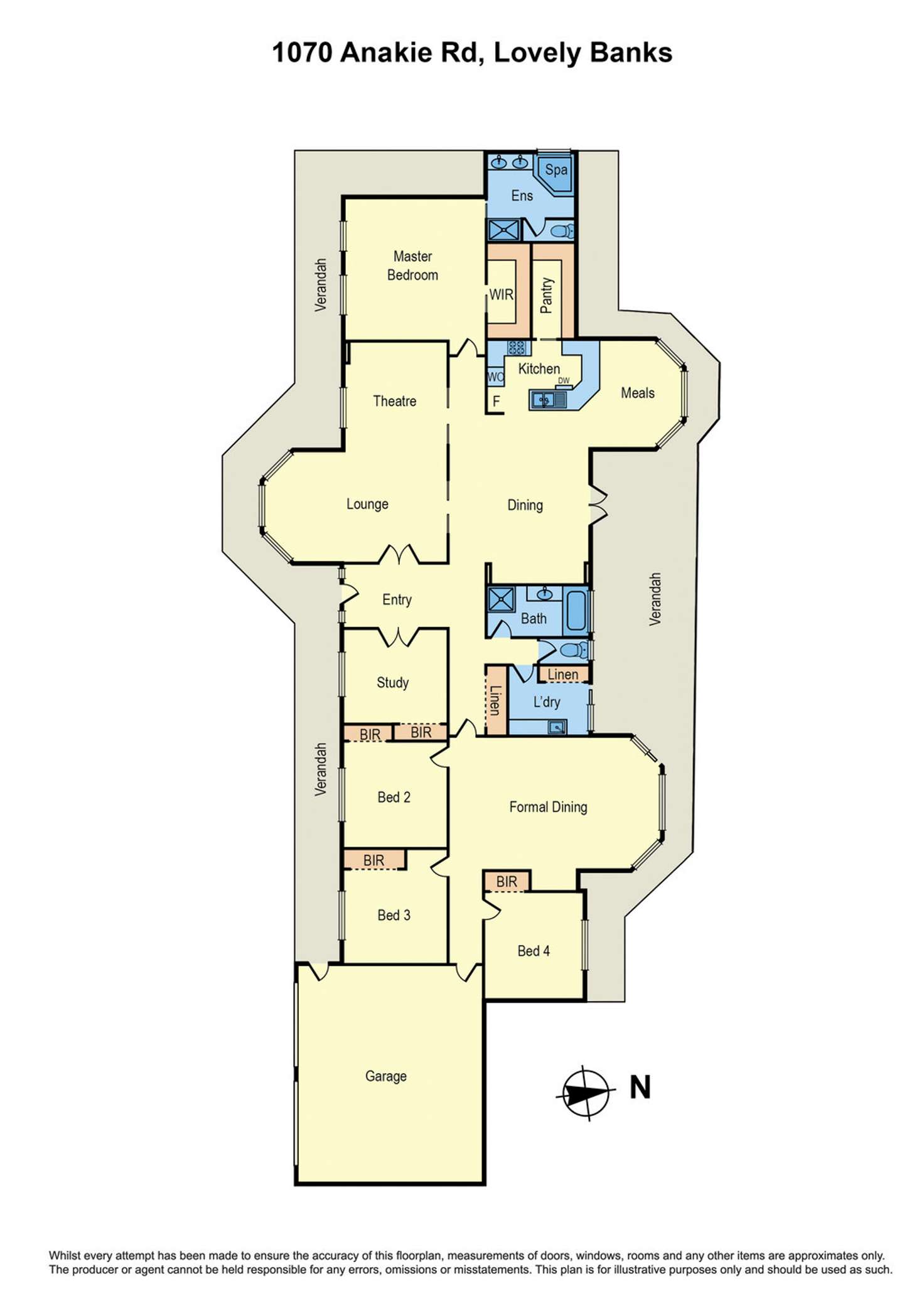 Floorplan of Homely acreageSemiRural listing, 1070 Anakie Road, Lovely Banks VIC 3213