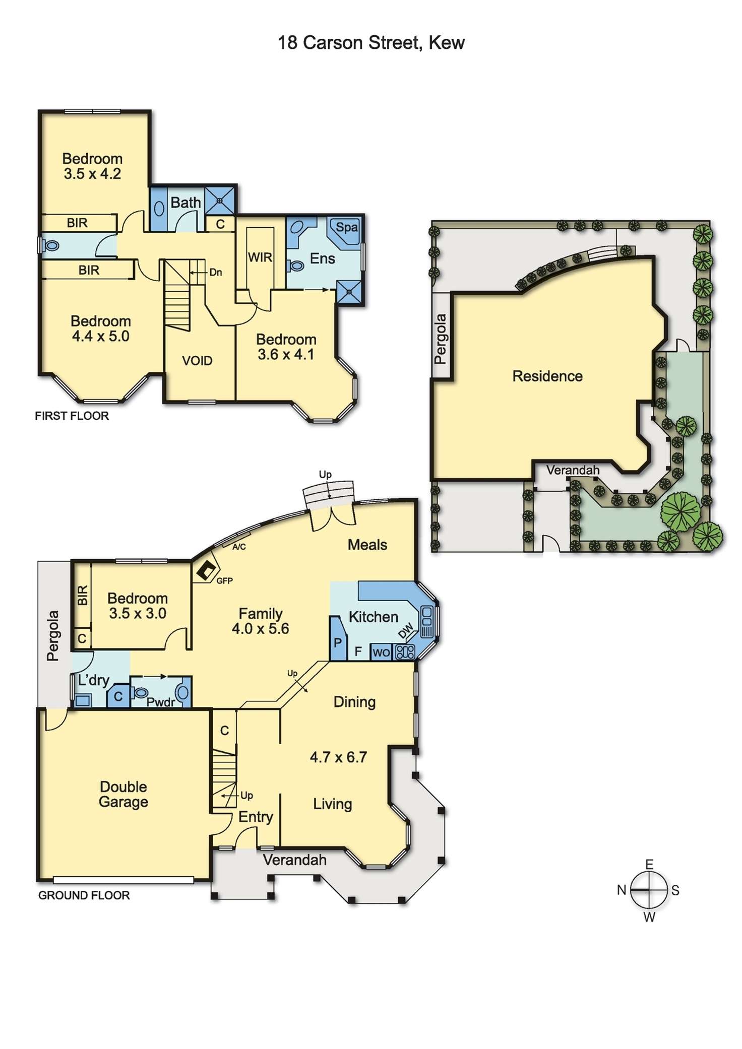 Floorplan of Homely house listing, 18 Carson Street, Kew VIC 3101