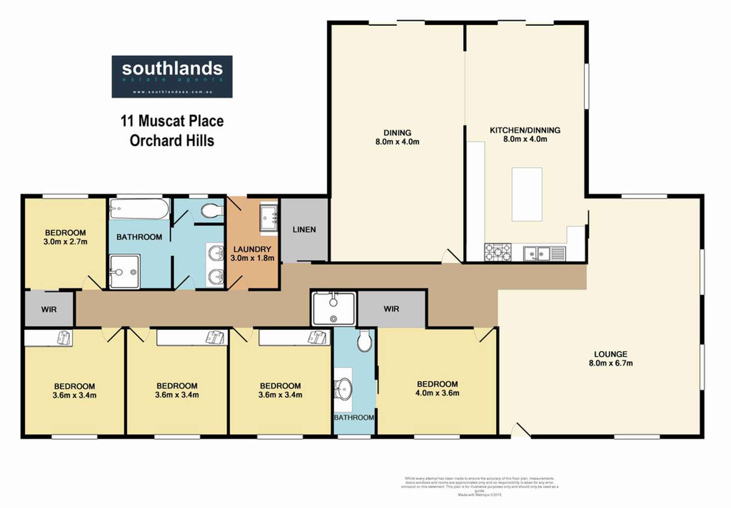 Floorplan of Homely acreageSemiRural listing, 11 Muscat Place, Orchard Hills NSW 2748