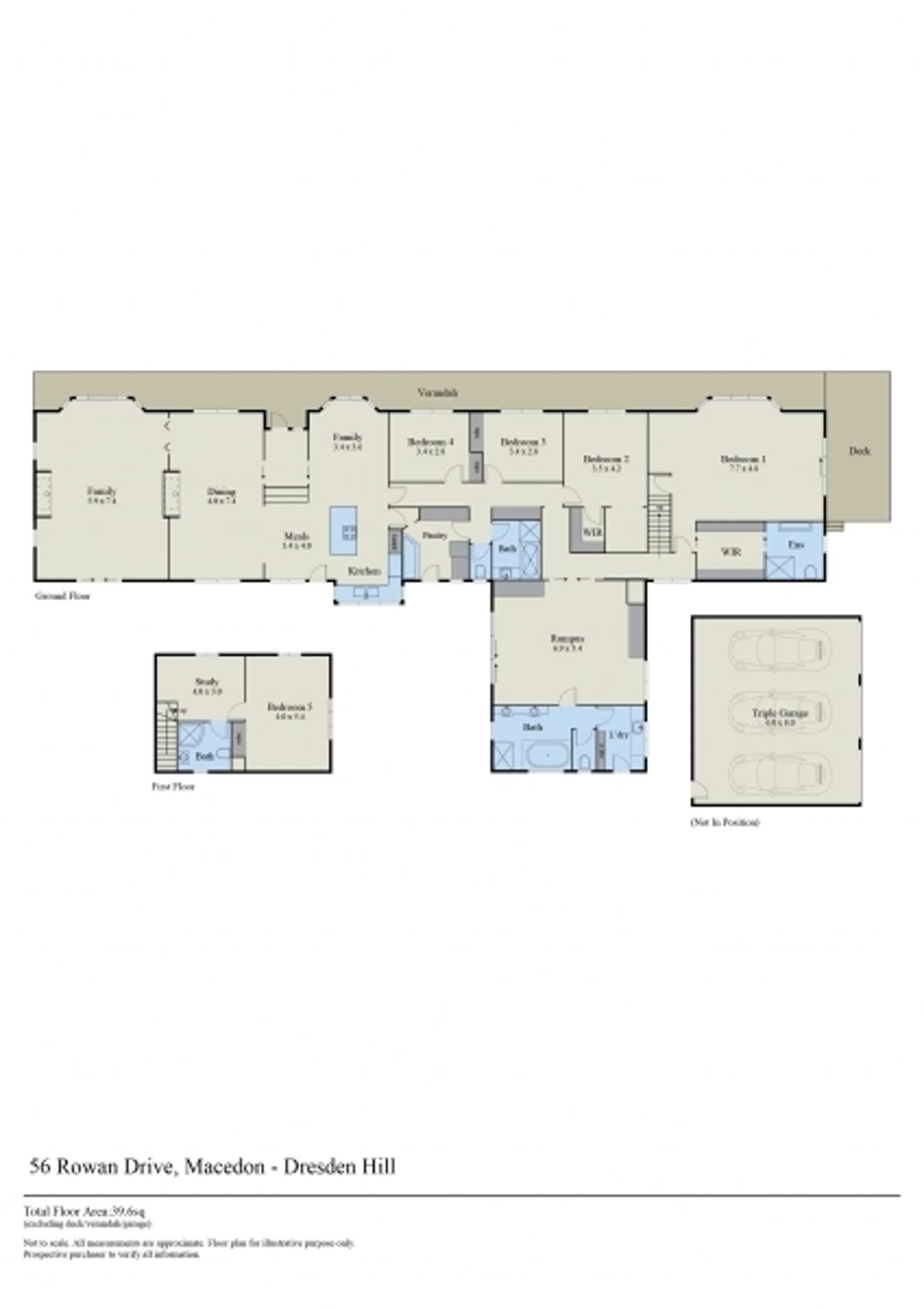 Floorplan of Homely house listing, 56 Rowan Drive, Macedon VIC 3440