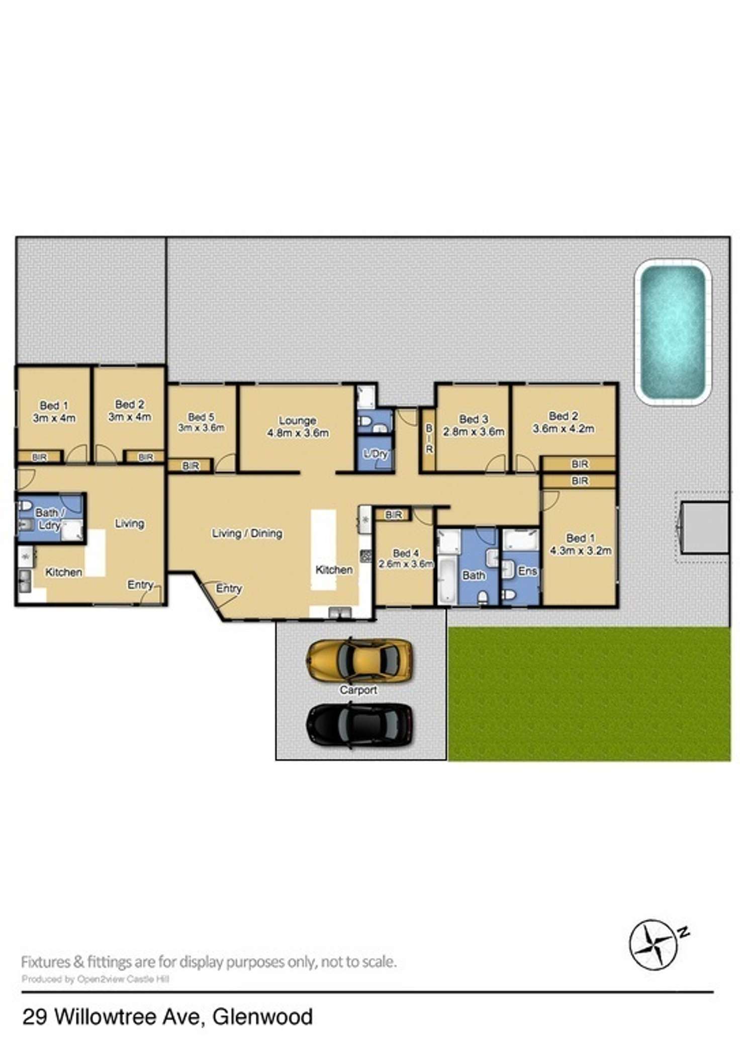 Floorplan of Homely house listing, 29 Willowtree Avenue, Glenwood NSW 2768