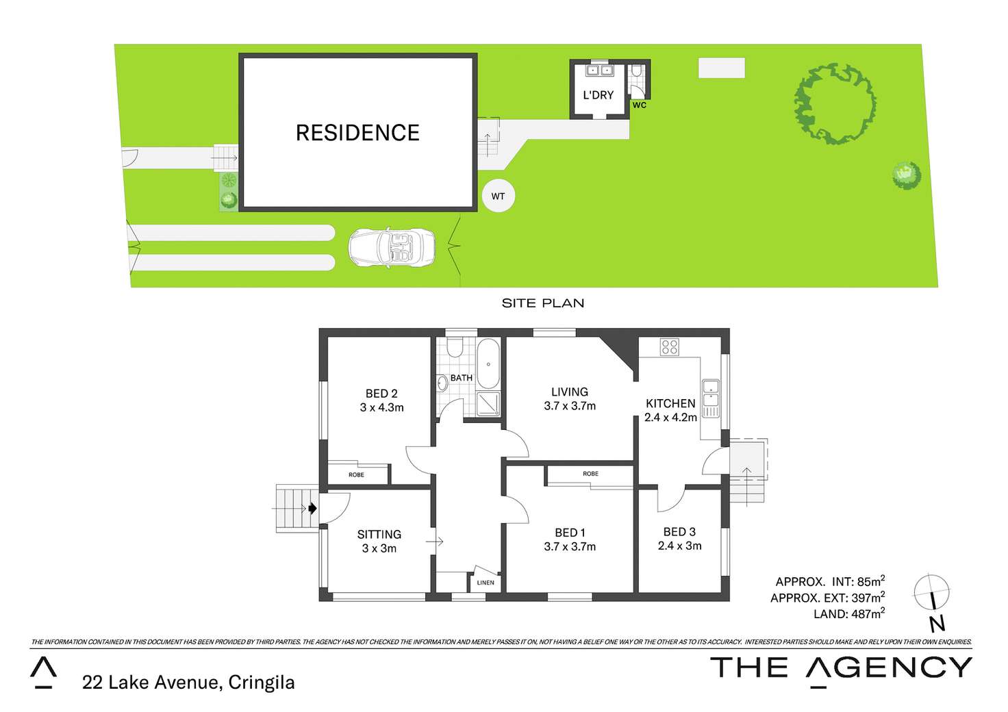 Floorplan of Homely house listing, 22 Lake Avenue, Cringila NSW 2502