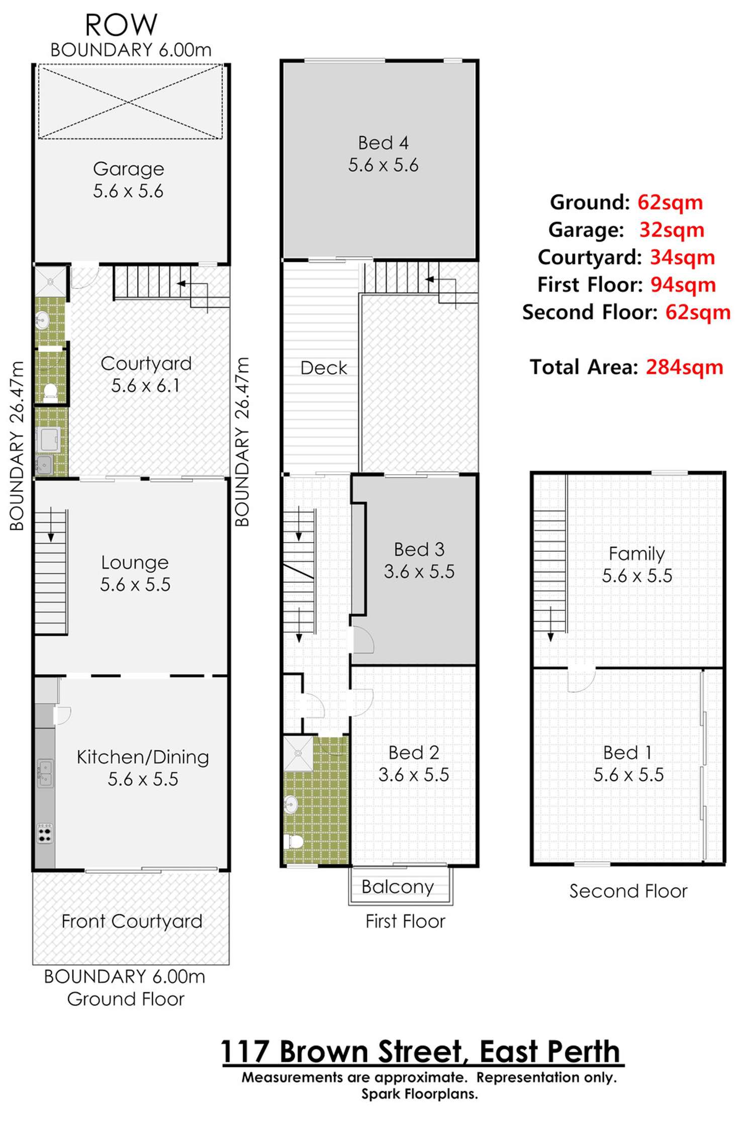 Floorplan of Homely house listing, 117 Brown Street, East Perth WA 6004