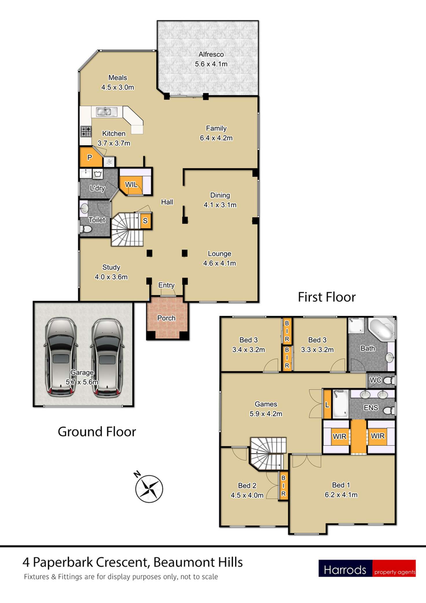 Floorplan of Homely house listing, 4 Paperbark Crescent, Beaumont Hills NSW 2155