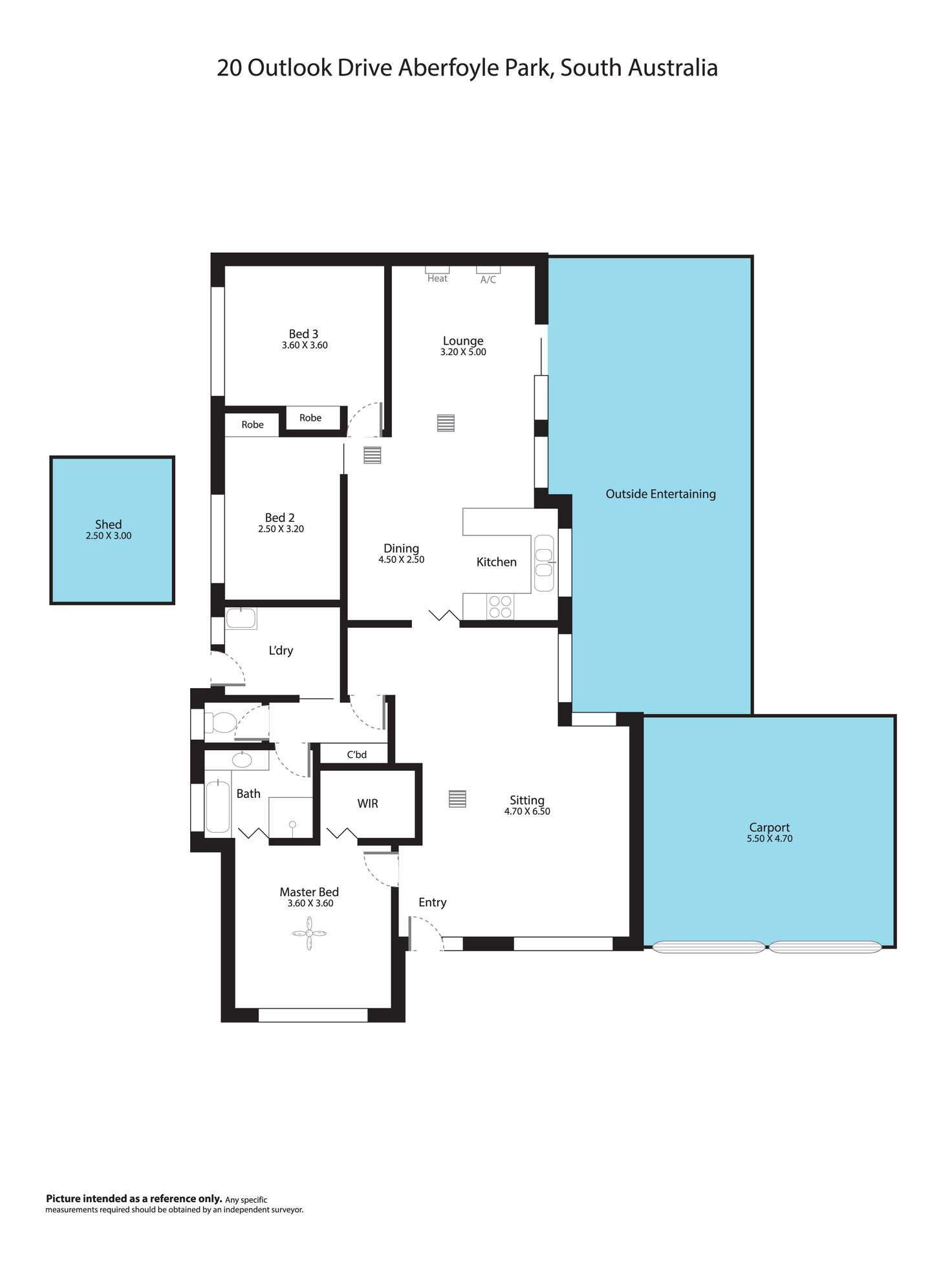 Floorplan of Homely house listing, 20 Outlook Drive, Aberfoyle Park SA 5159