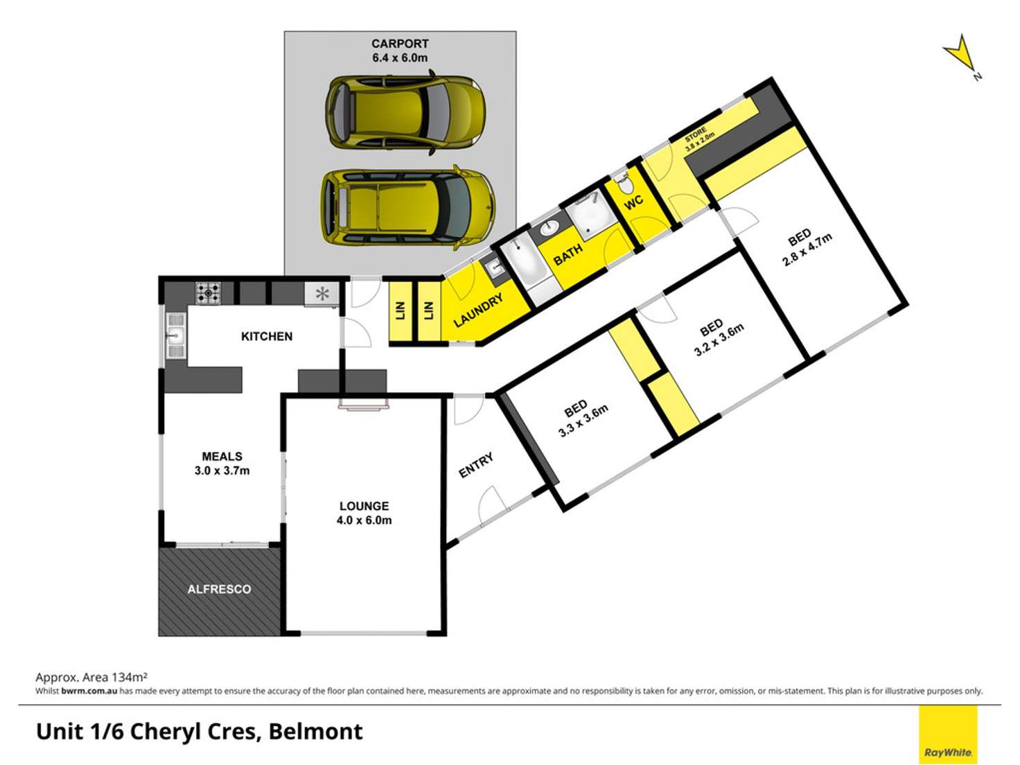 Floorplan of Homely house listing, 1/6 Cheryl Crescent, Belmont VIC 3216