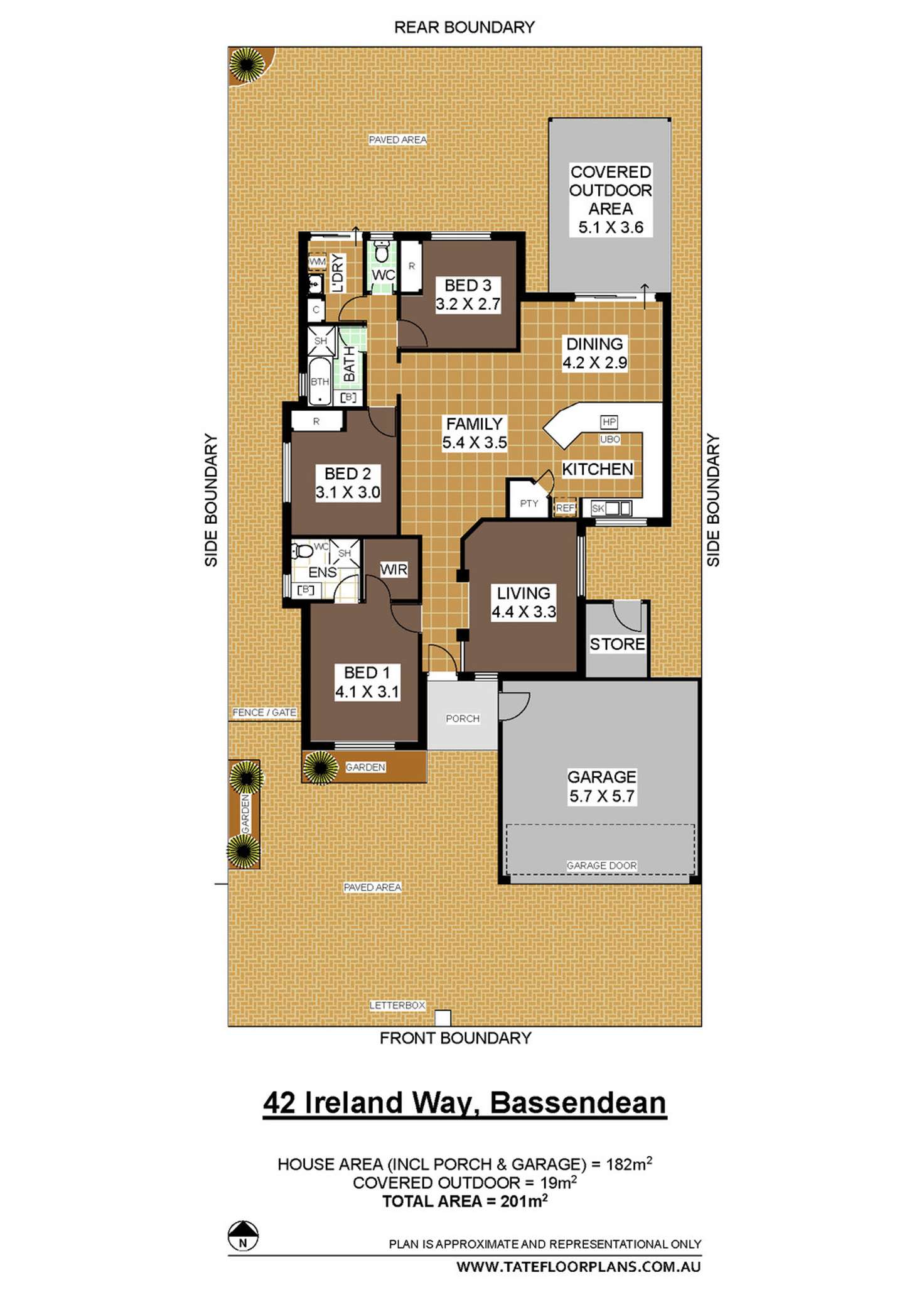 Floorplan of Homely house listing, 42 Ireland Way, Bassendean WA 6054