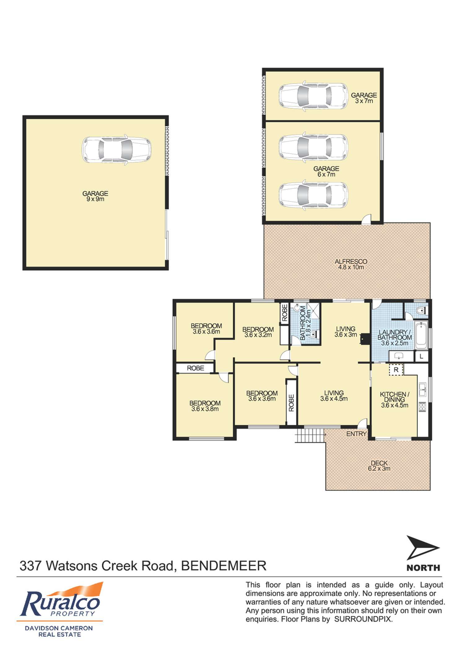 Floorplan of Homely lifestyle listing, 337 Watsons Creek Road, Bendemeer NSW 2355