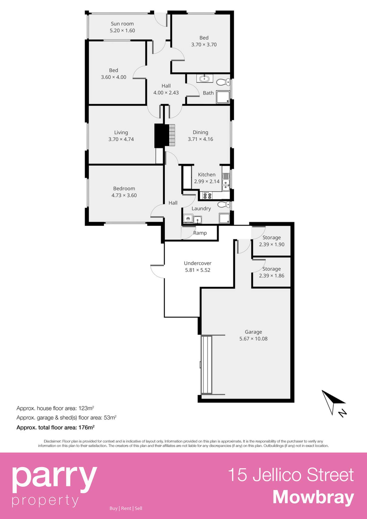 Floorplan of Homely house listing, 15 Jellico Street, Mowbray TAS 7248