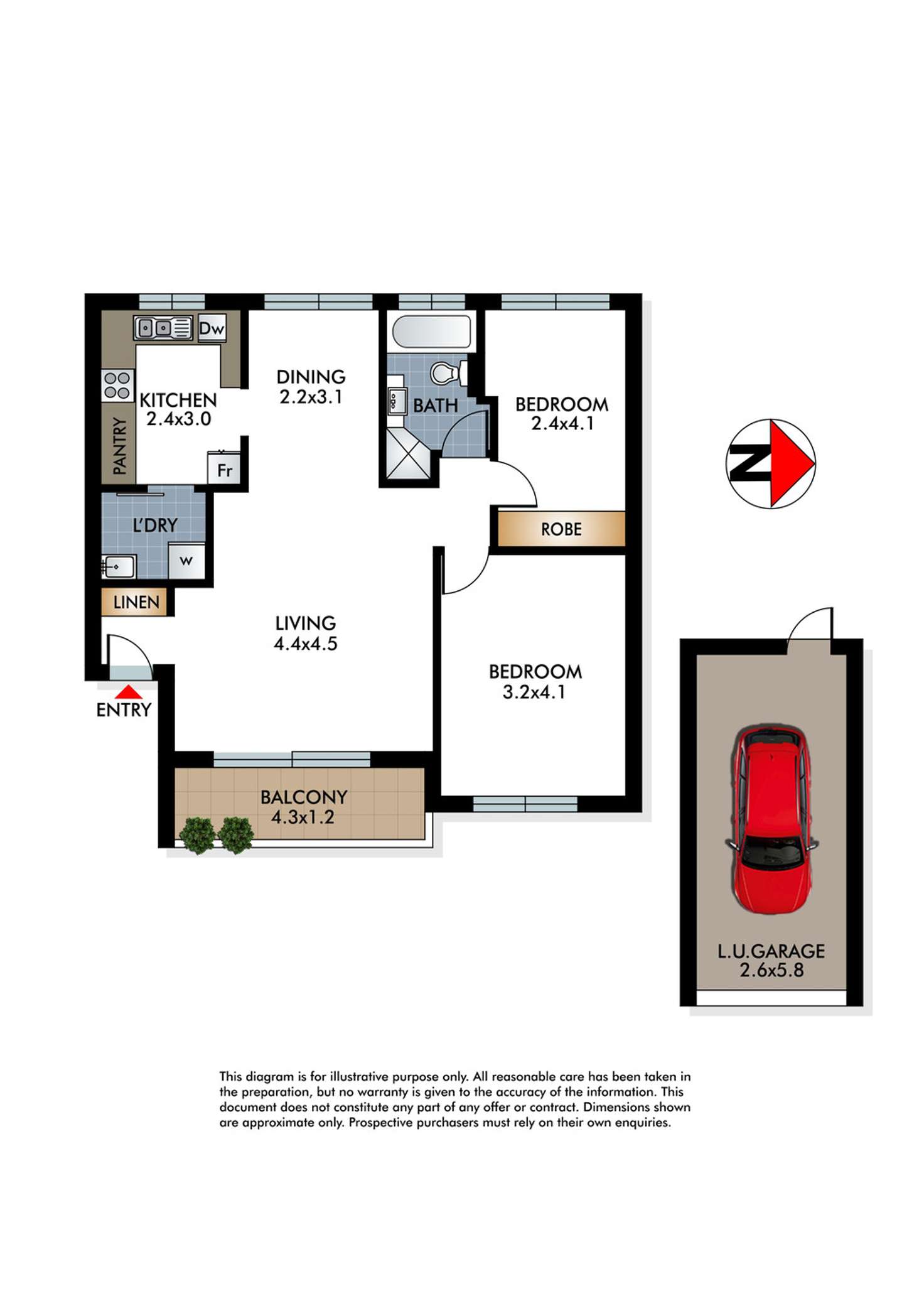 Floorplan of Homely apartment listing, 12/5-7 Norton Street, Ashfield NSW 2131