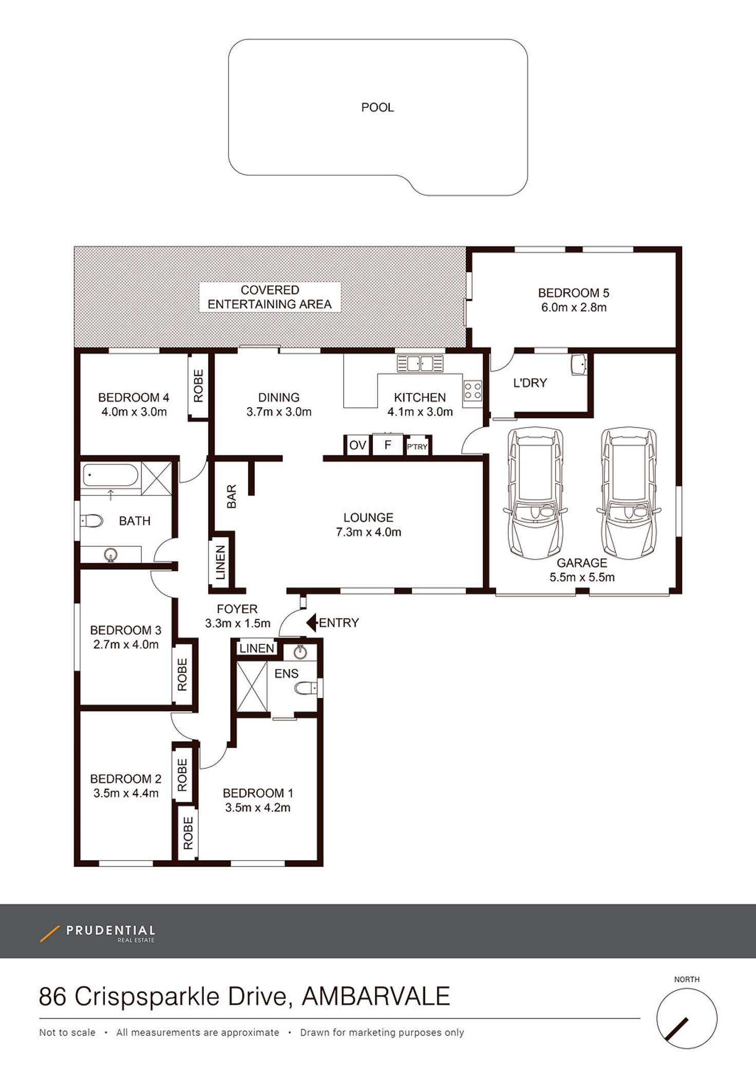 Floorplan of Homely house listing, 86 Crispsparkle Drive, Ambarvale NSW 2560