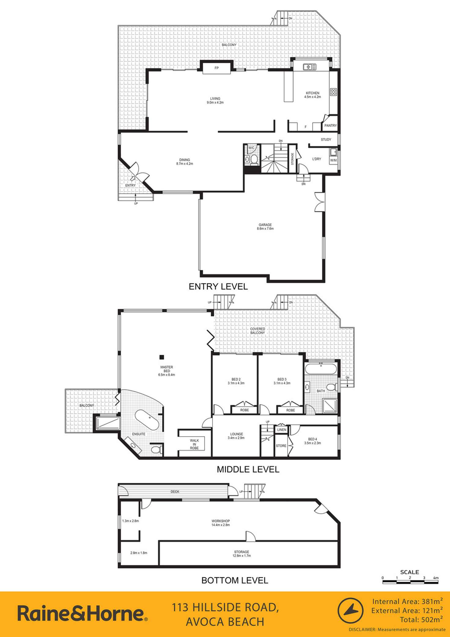 Floorplan of Homely house listing, 113 Hillside Road., Avoca Beach NSW 2251