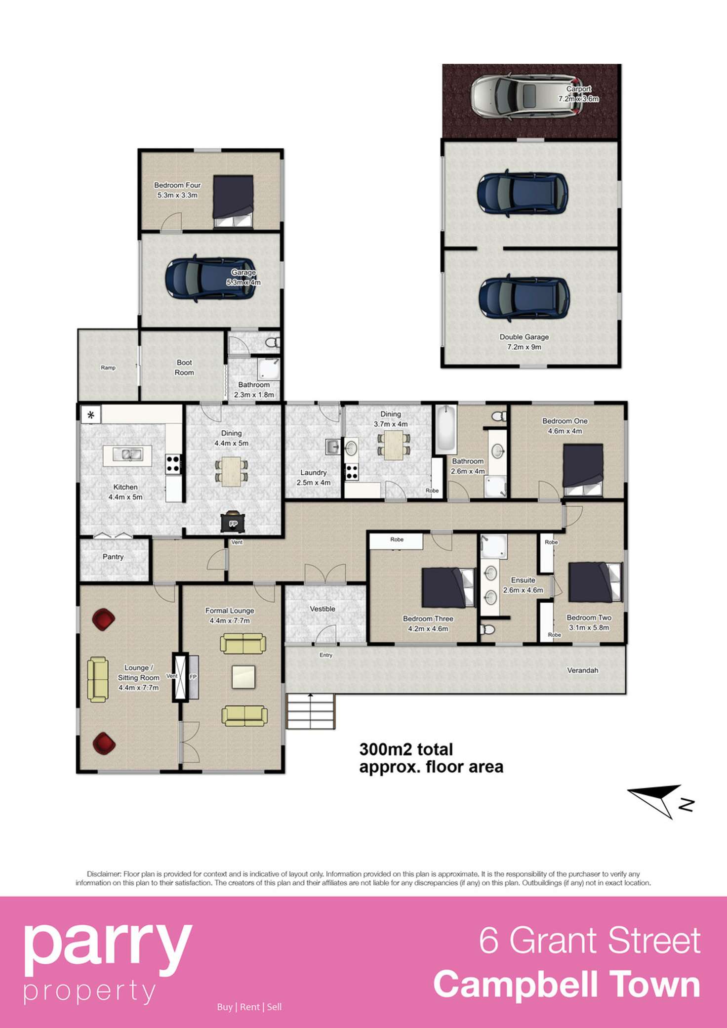 Floorplan of Homely house listing, 6 Grant Street, Campbell Town TAS 7210