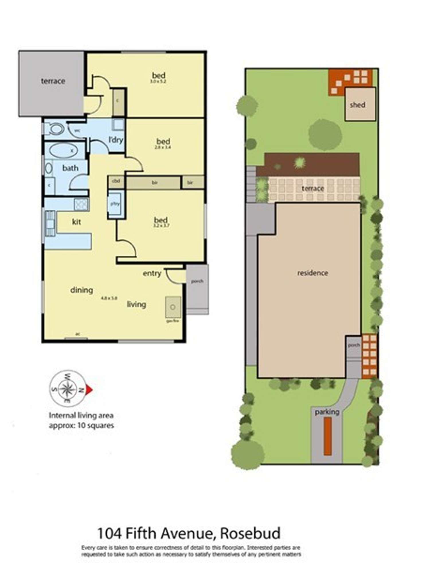 Floorplan of Homely house listing, 104 Fifth Avenue, Rosebud VIC 3939