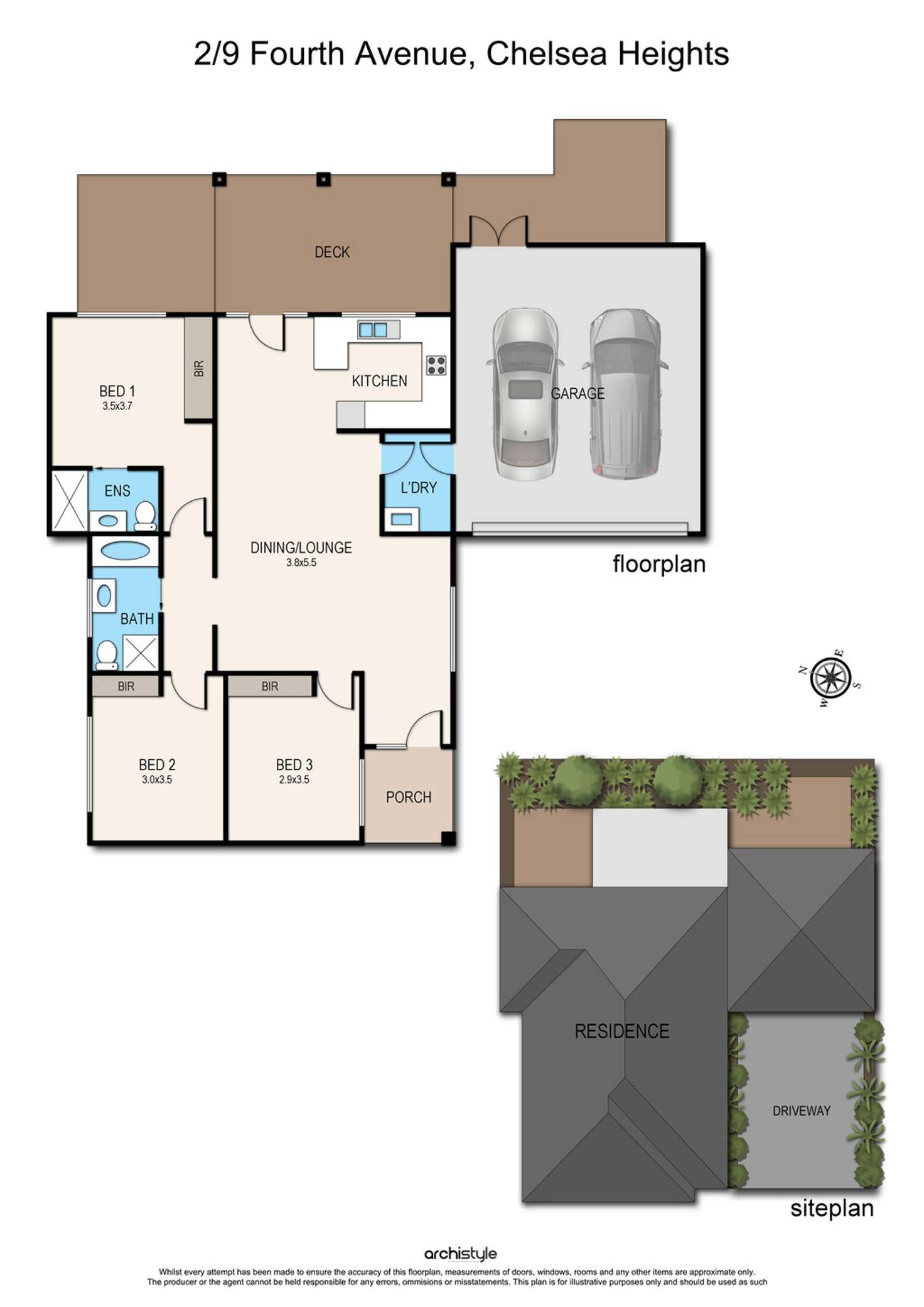 Floorplan of Homely house listing, 2/9 Fourth Avenue, Chelsea Heights VIC 3196