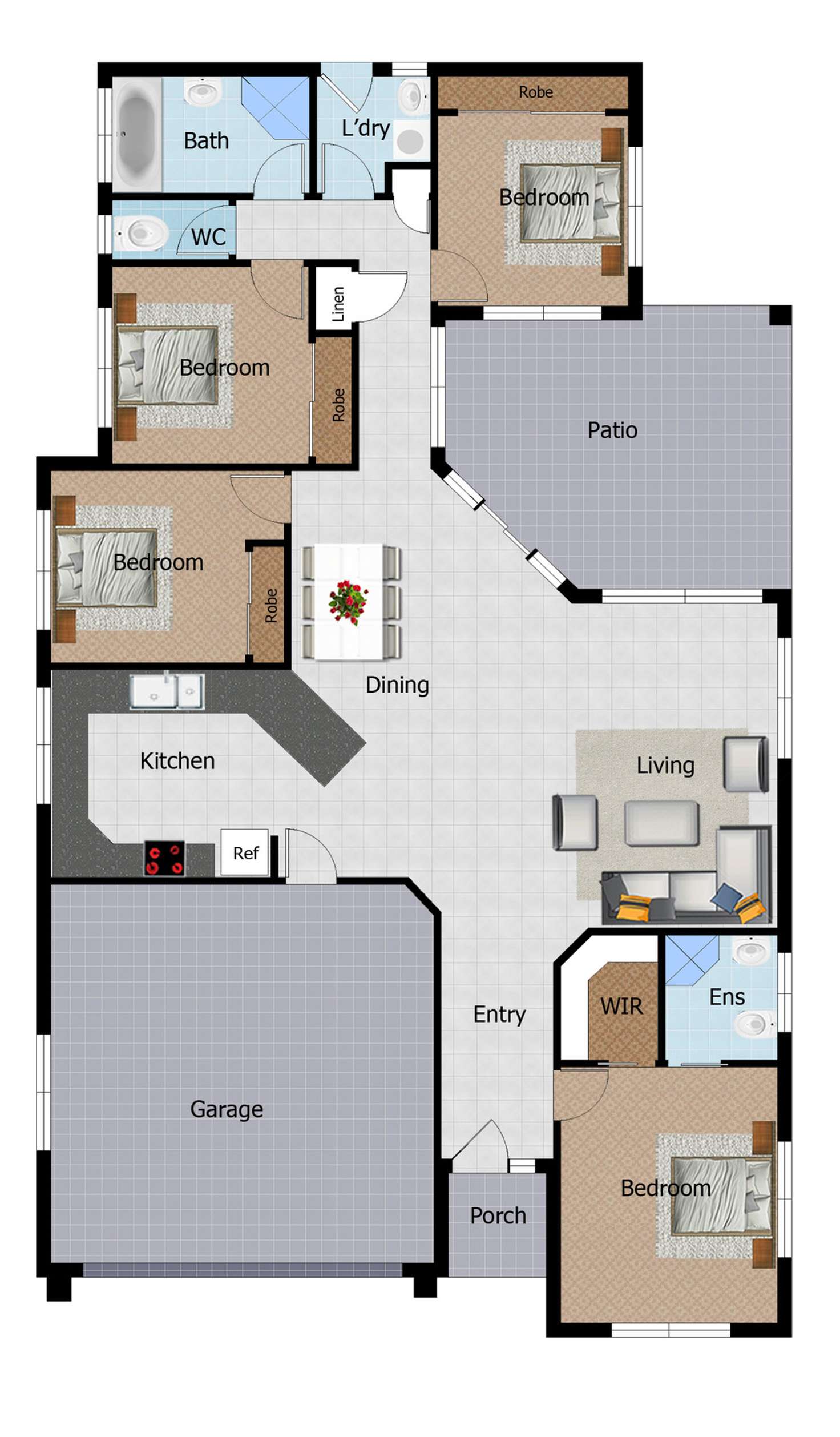 Floorplan of Homely house listing, 35 Tingalpa Way, Bohle Plains QLD 4817