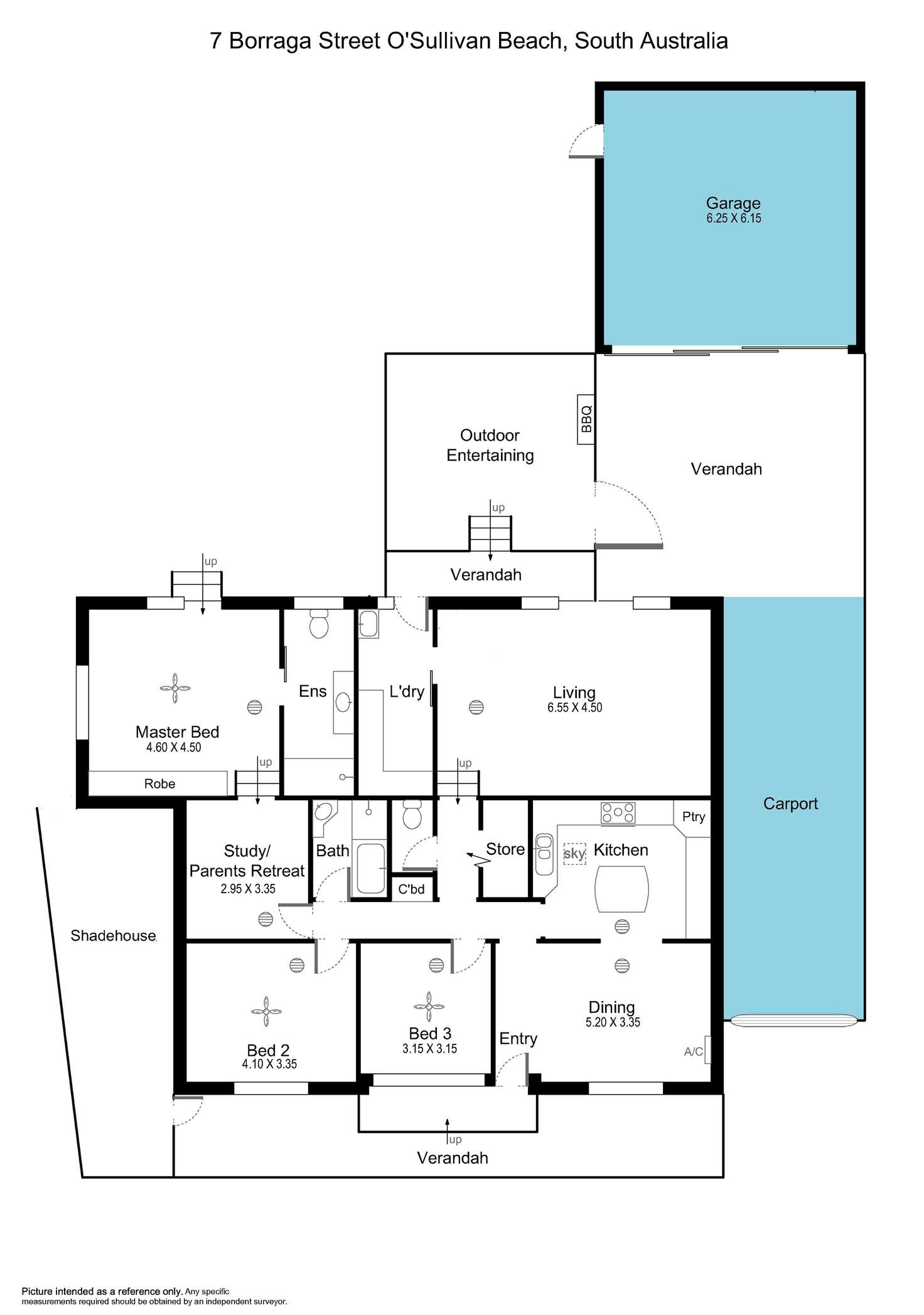 Floorplan of Homely house listing, 7 Borraga Street, O'sullivan Beach SA 5166