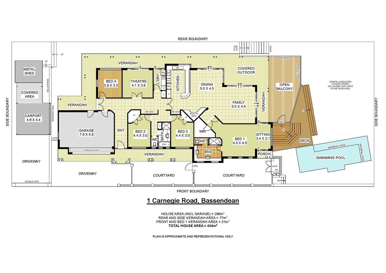 Floorplan of Homely house listing, 1 Carnegie Road, Bassendean WA 6054