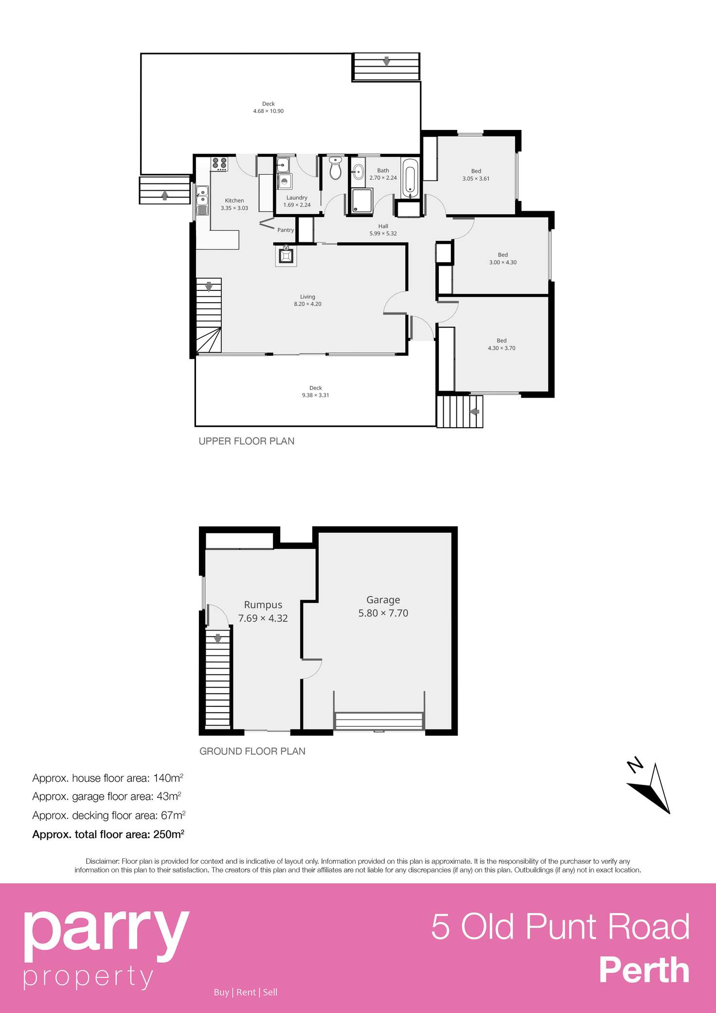 Floorplan of Homely house listing, 5 Old Punt Road, Perth TAS 7300