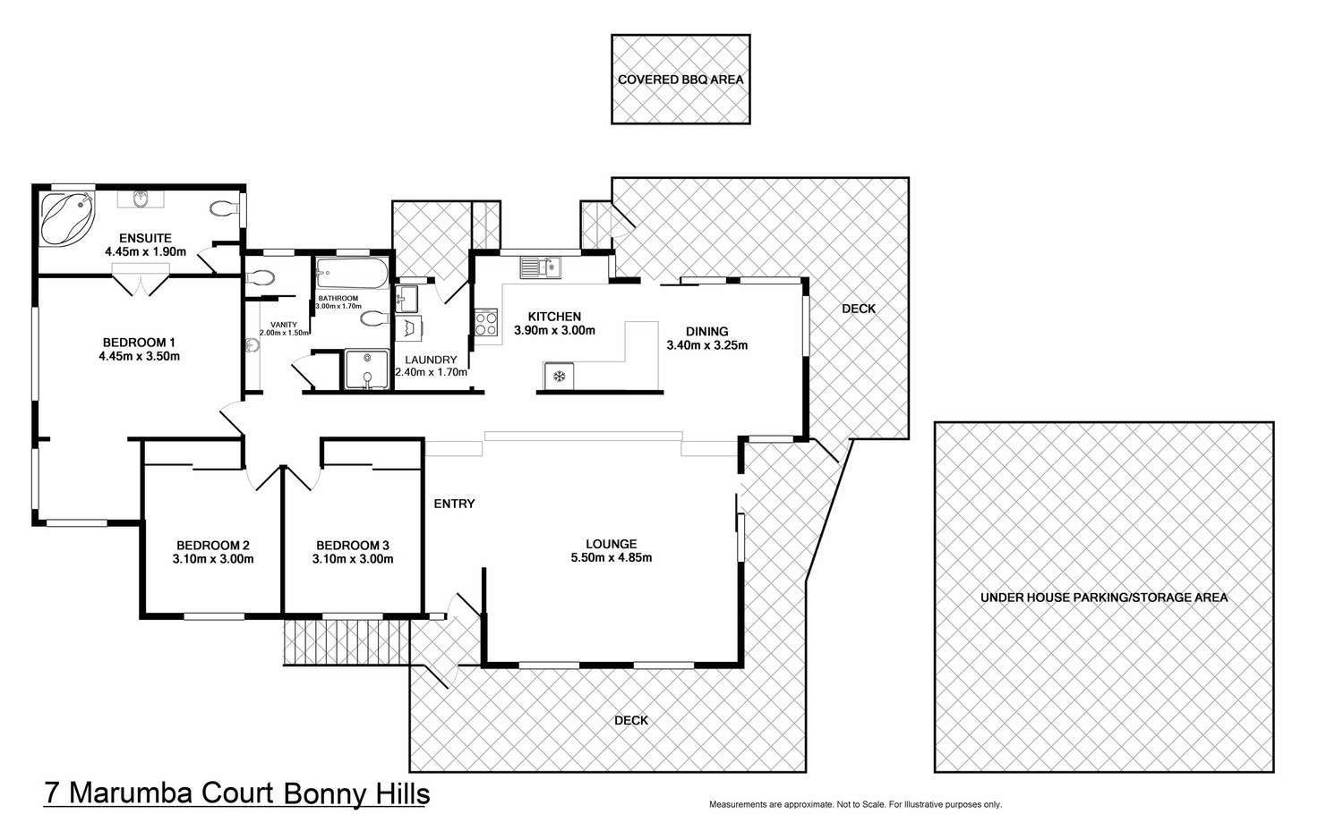 Floorplan of Homely house listing, 7 Marumba Court, Bonny Hills NSW 2445
