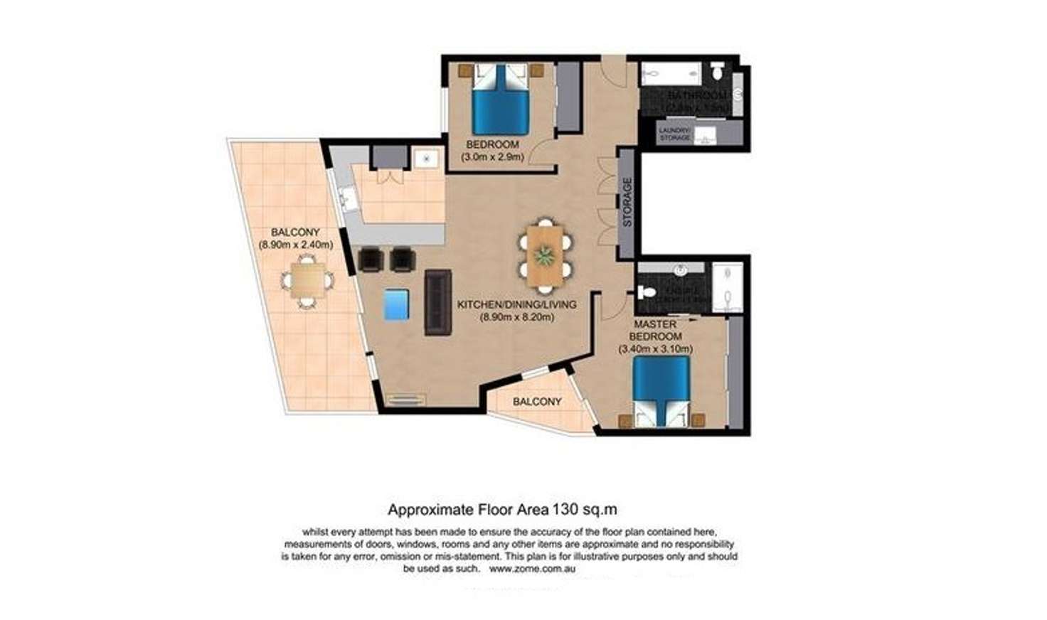 Floorplan of Homely unit listing, 5/24 Parneno Street, Chevron Island QLD 4217